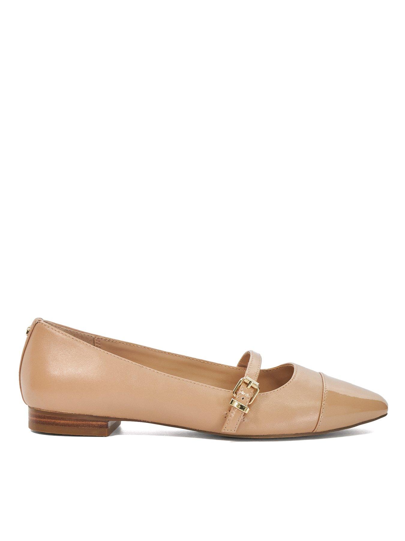 Habits Leather Mary jane Flat Shoe Blush