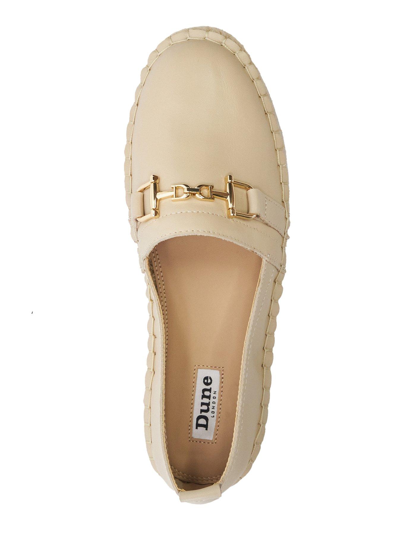 Gellato Snaffle Trim Leather Espadrilles Ecru