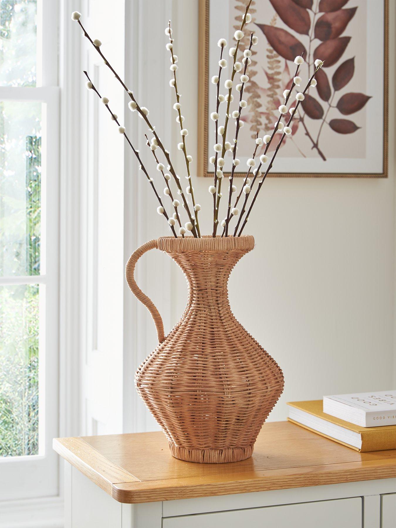 Product photograph of Very Home Rattan Jug from very.co.uk