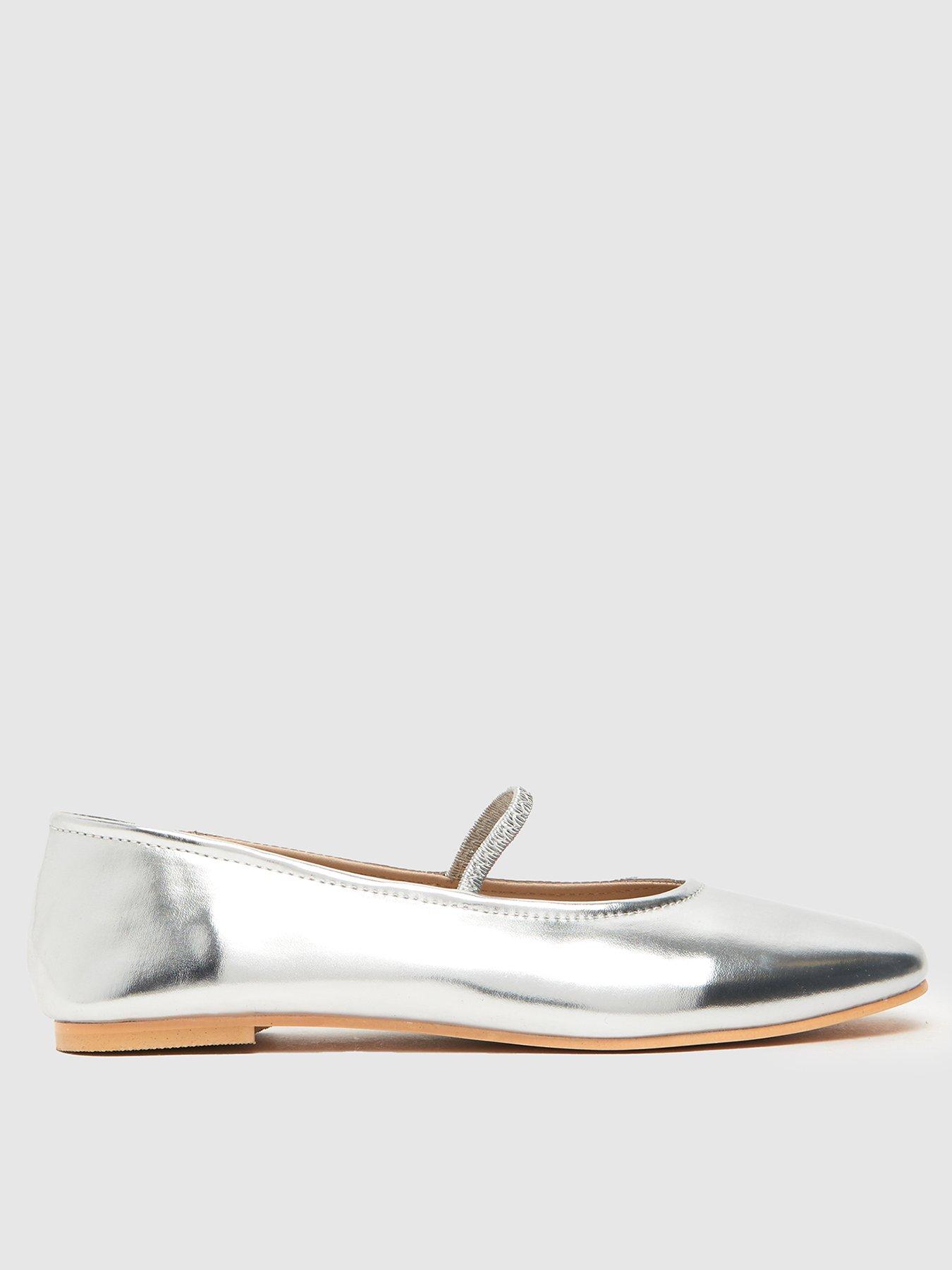 Silver deals formal flats