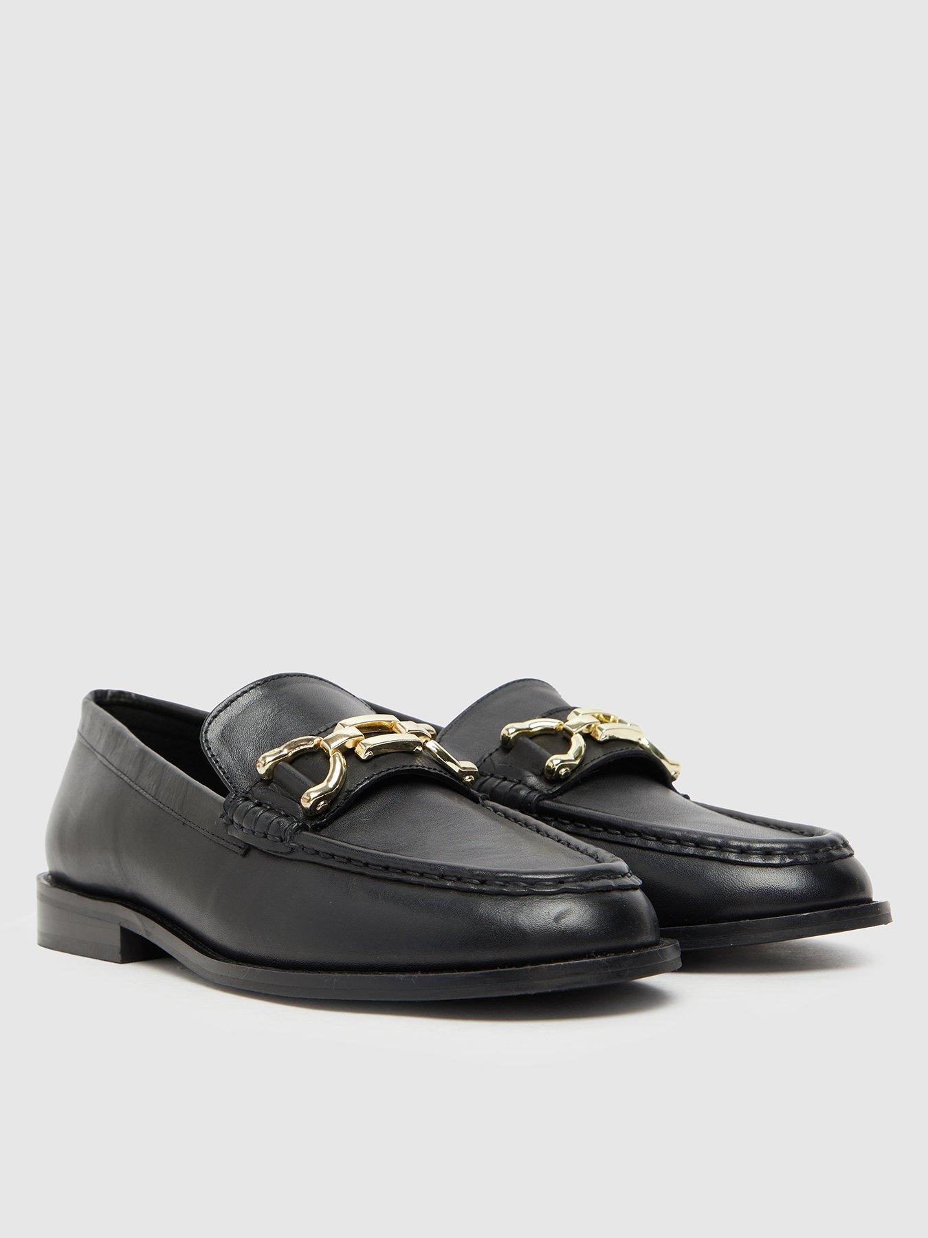 Schuh Lassie Leather Snaffle Loafer - Black | Very.co.uk