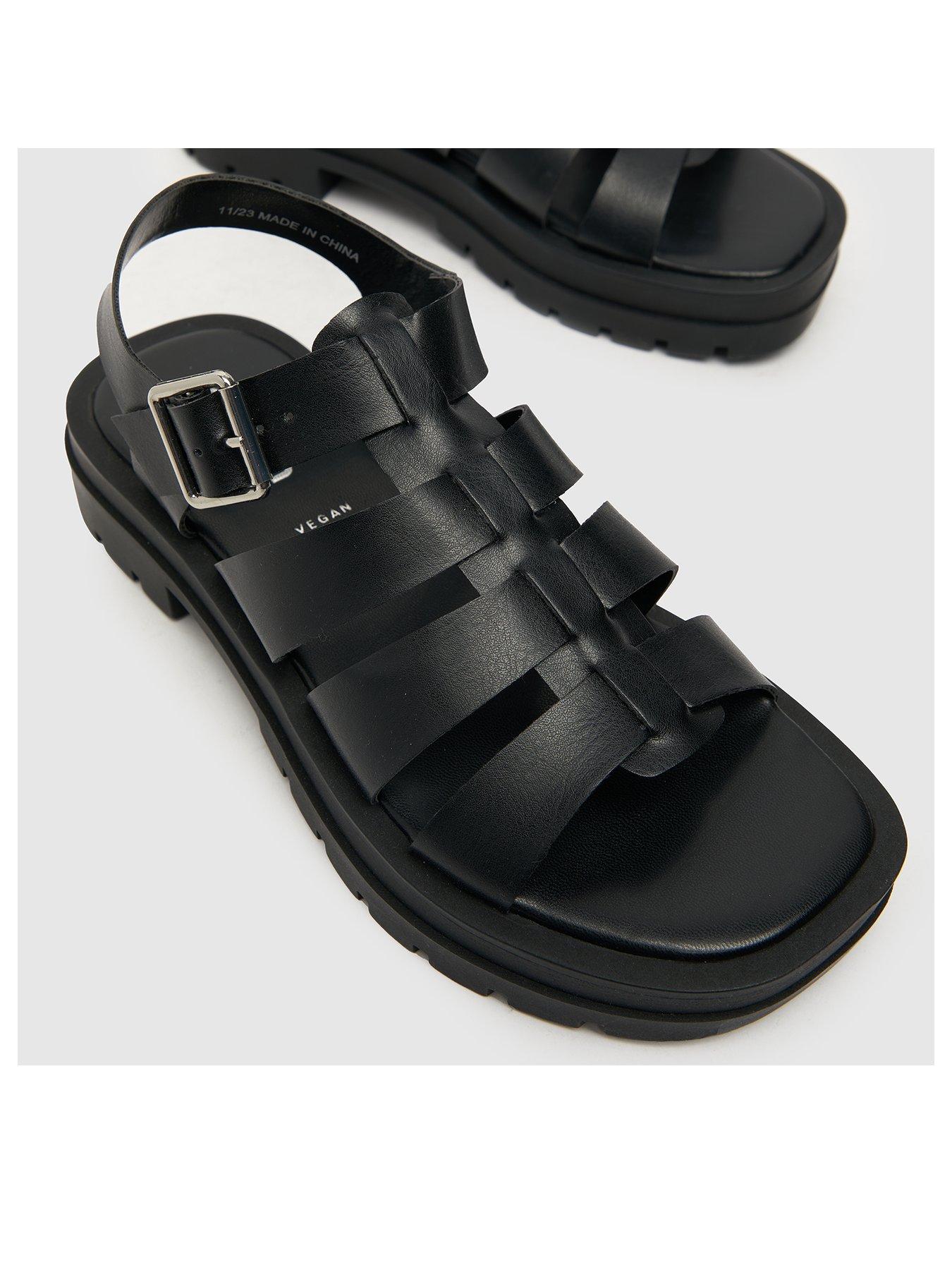Tobin Chunky Gladiator Sandals Black