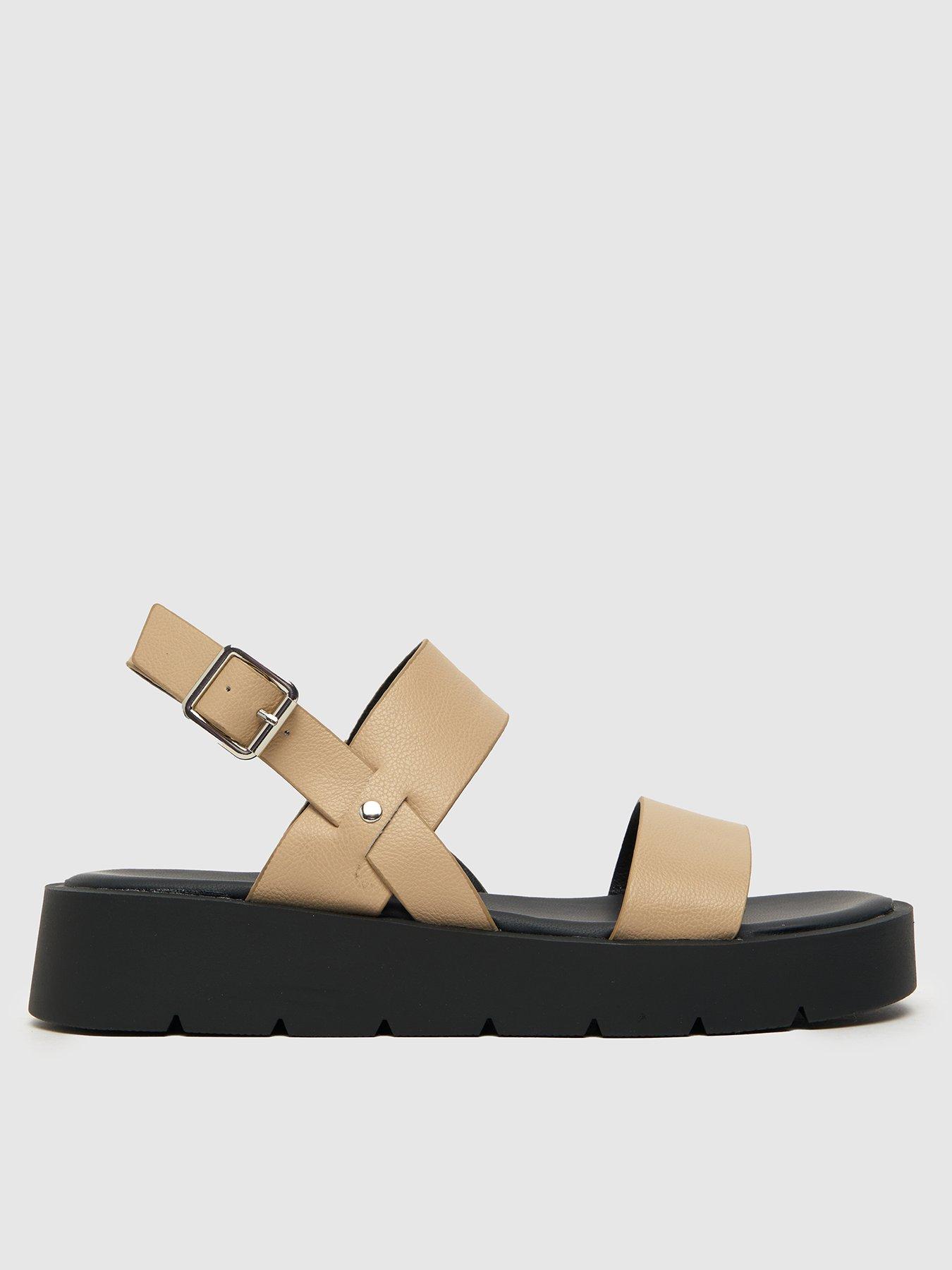 Tayla Chunky Buckle Sandal - Natural