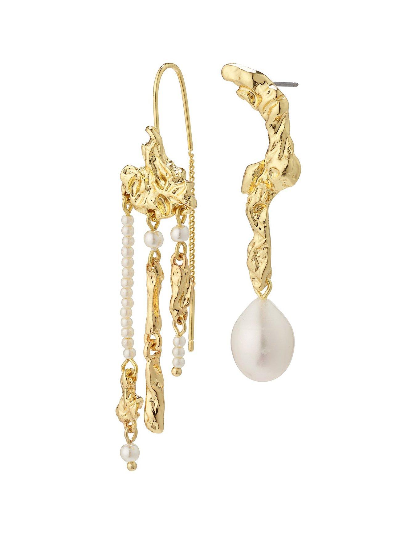 undefined MOON Earrings- Gold-Plated