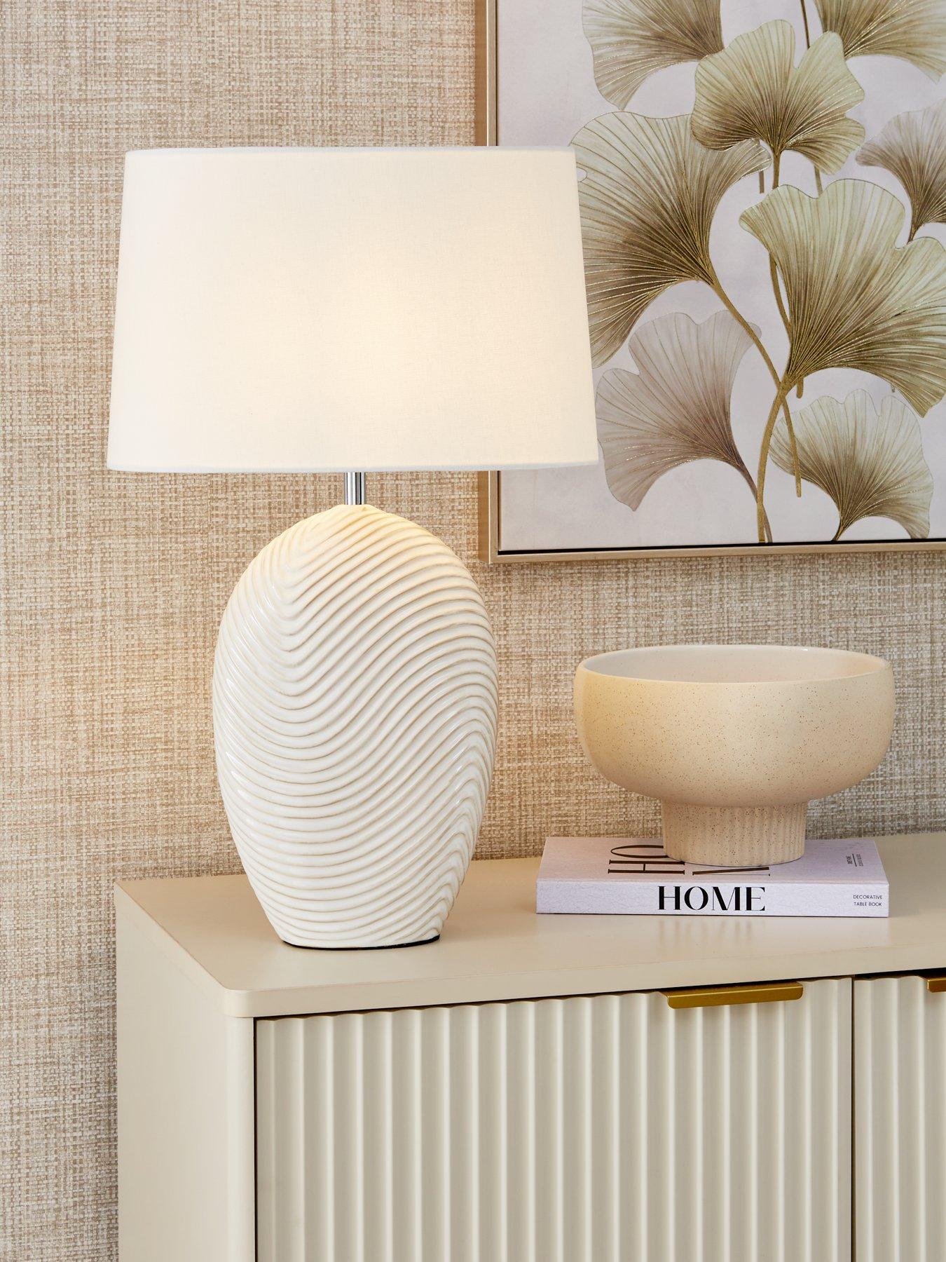 undefined Wave Ceramic Table Lamp