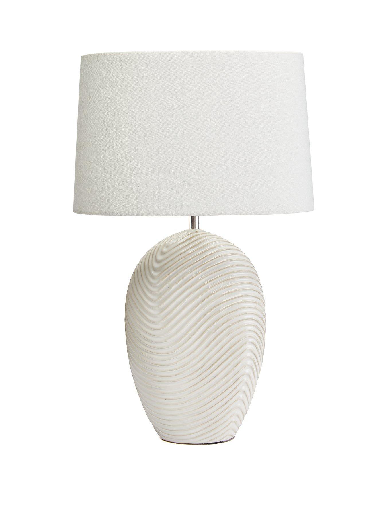 Image 2 of 5 of Very Home Wave Ceramic Table Lamp