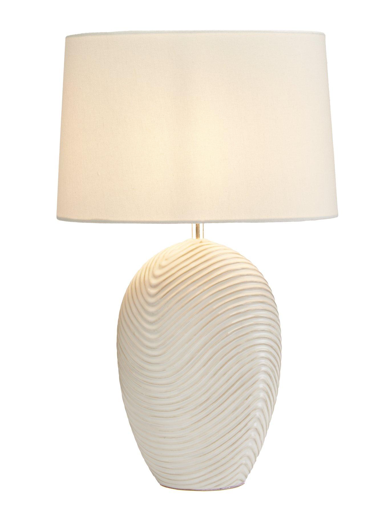 Image 3 of 5 of Very Home Wave Ceramic Table Lamp