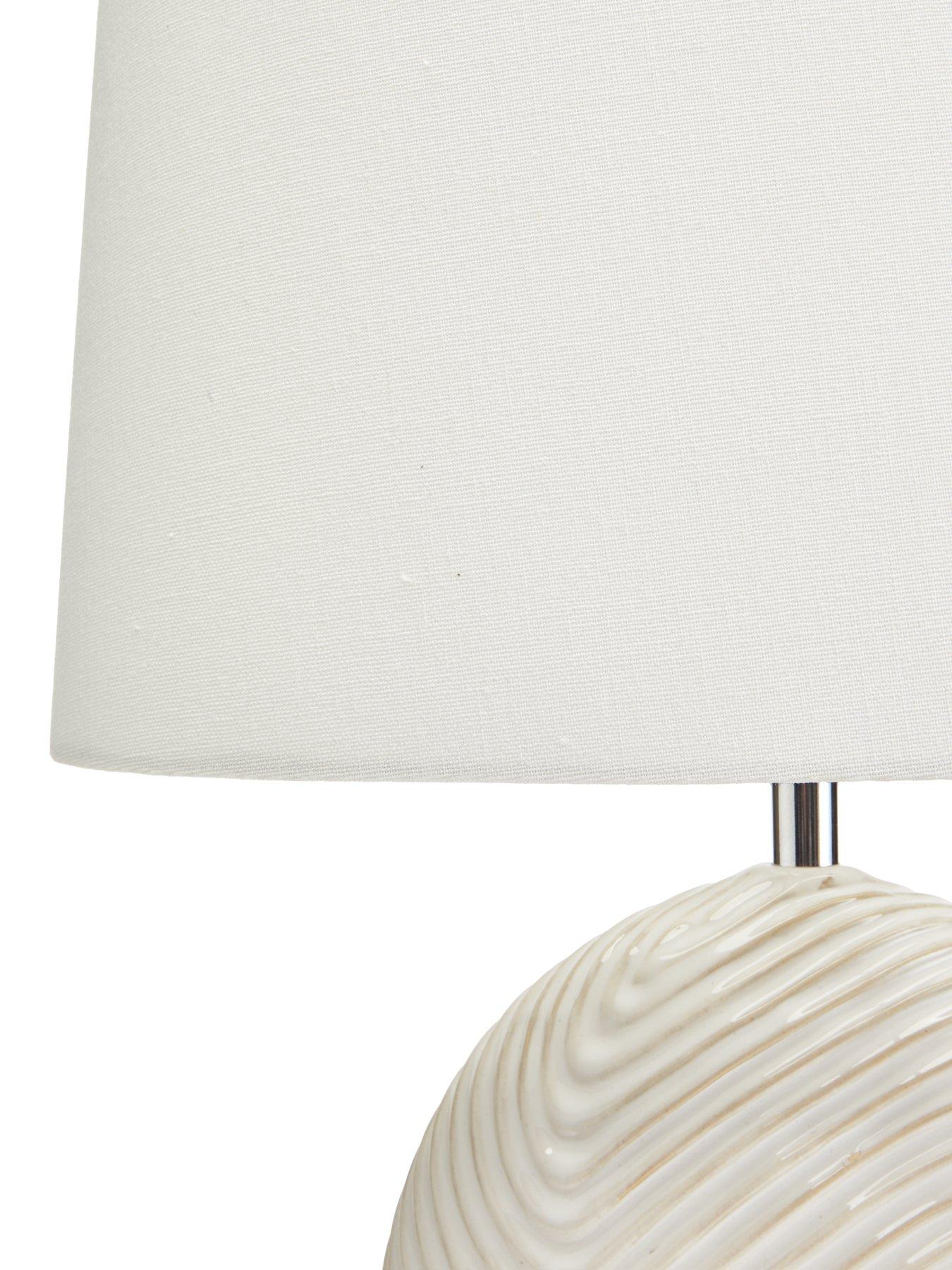 Image 4 of 5 of Very Home Wave Ceramic Table Lamp