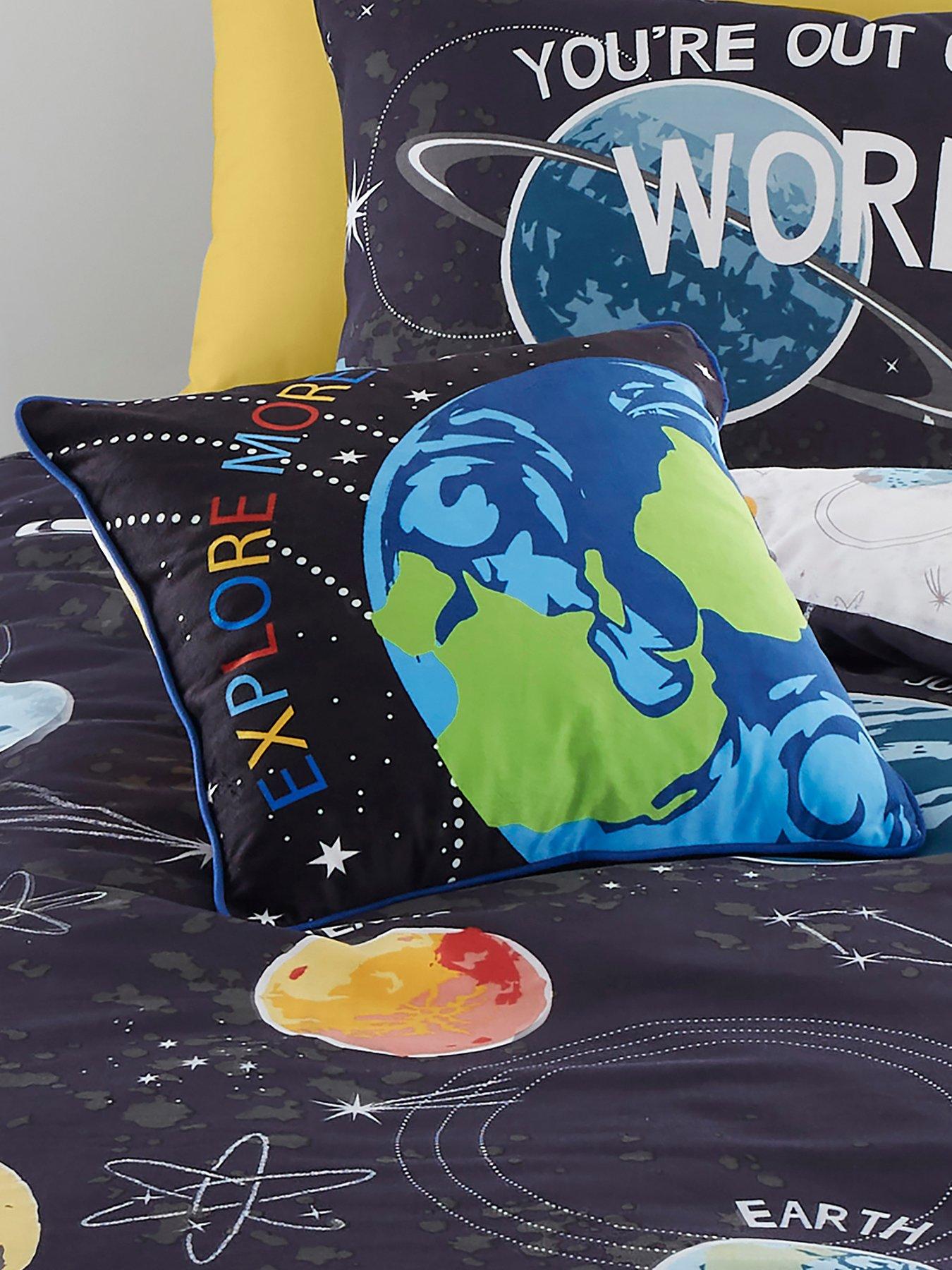 Product photograph of Bedlam Outer Space Cushion - Multi from very.co.uk