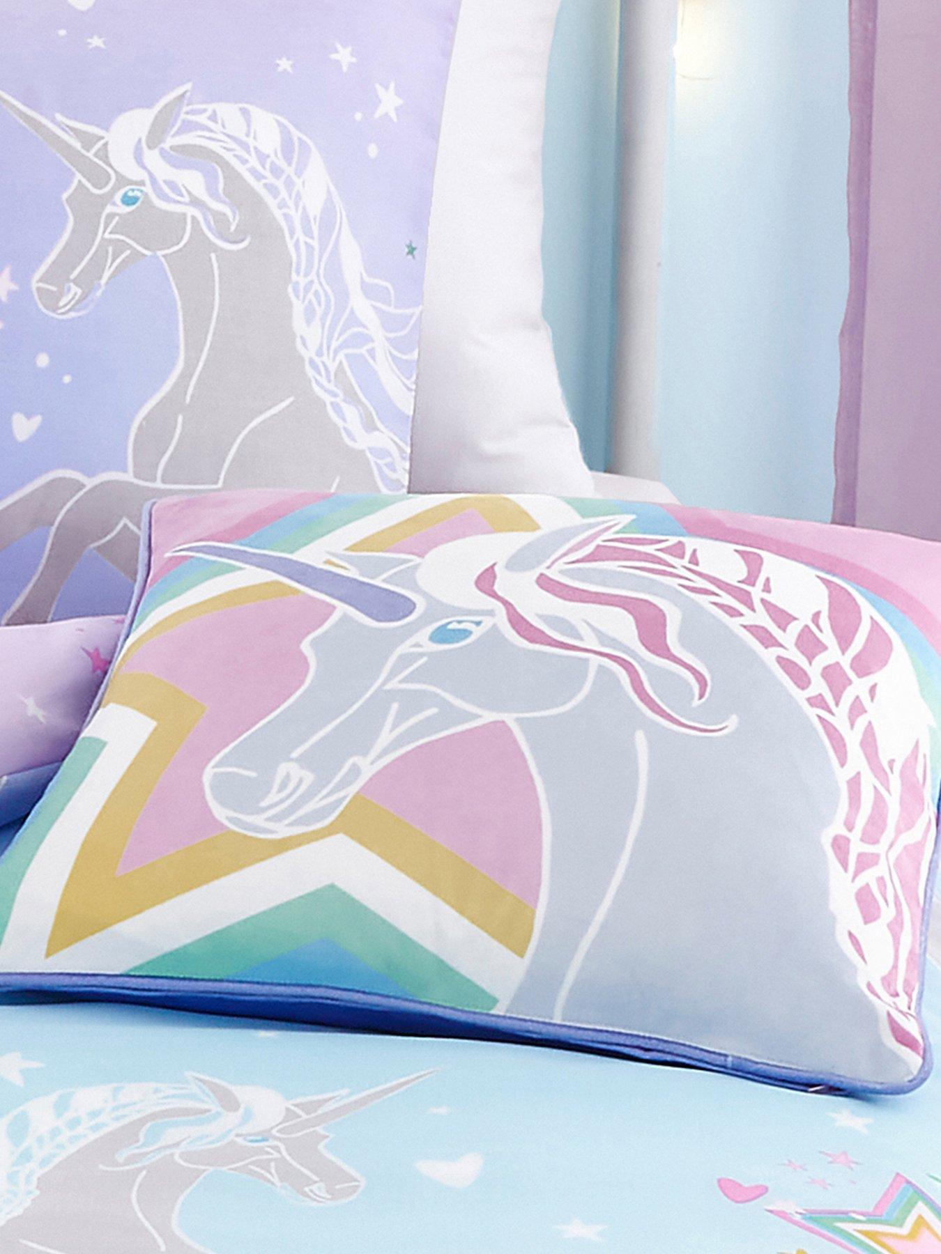 Product photograph of Bedlam Ombre Unicorn Cushion - Multi from very.co.uk
