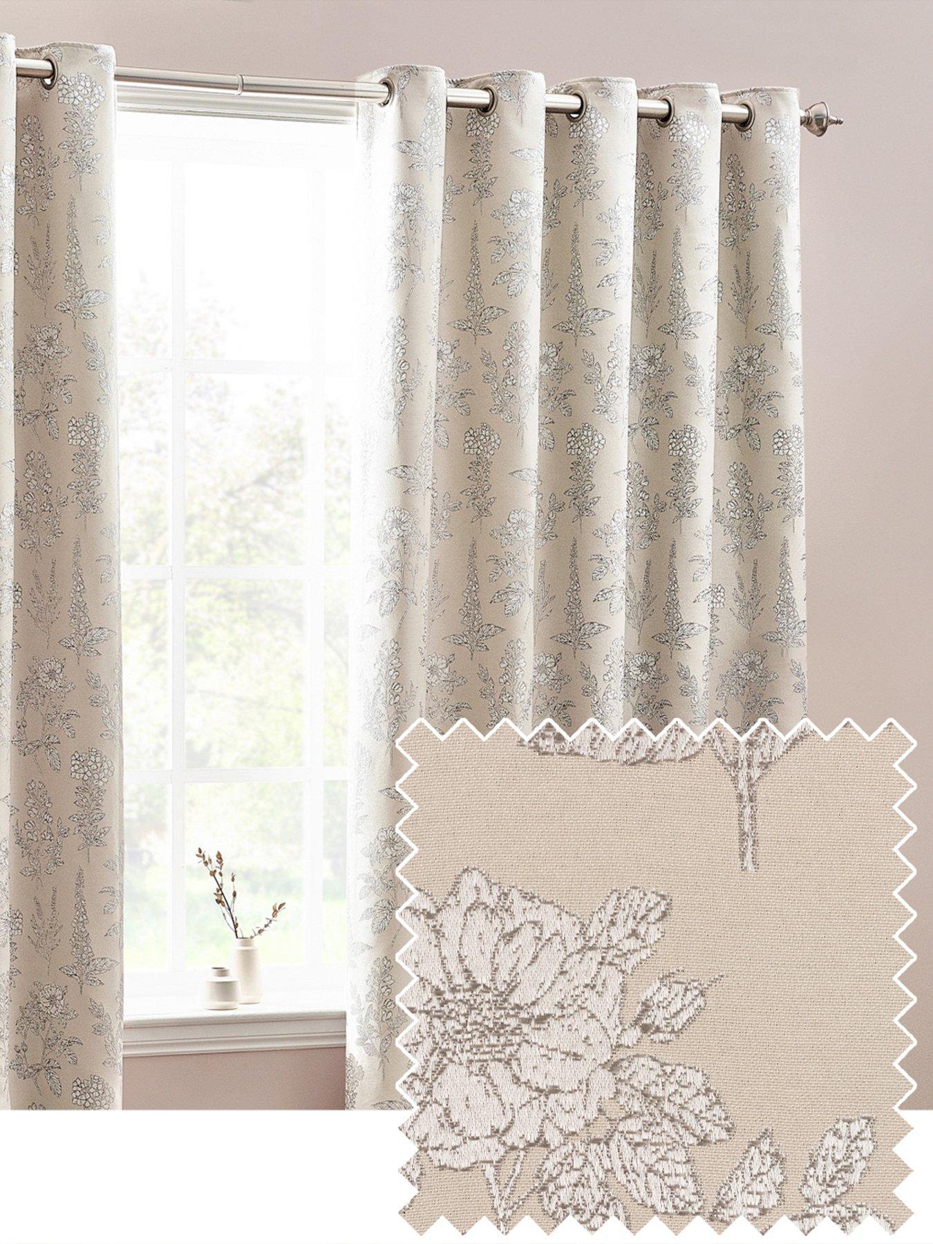 Product photograph of Furn Sophia Eyelet Curtains from very.co.uk