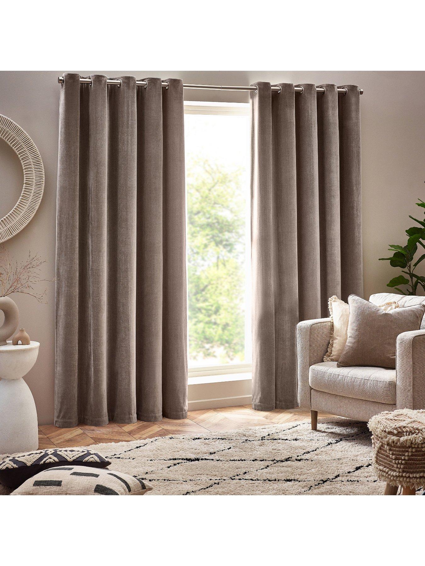 Image 2 of 5 of Yard Heavyweight Chenille Eyelet Curtains