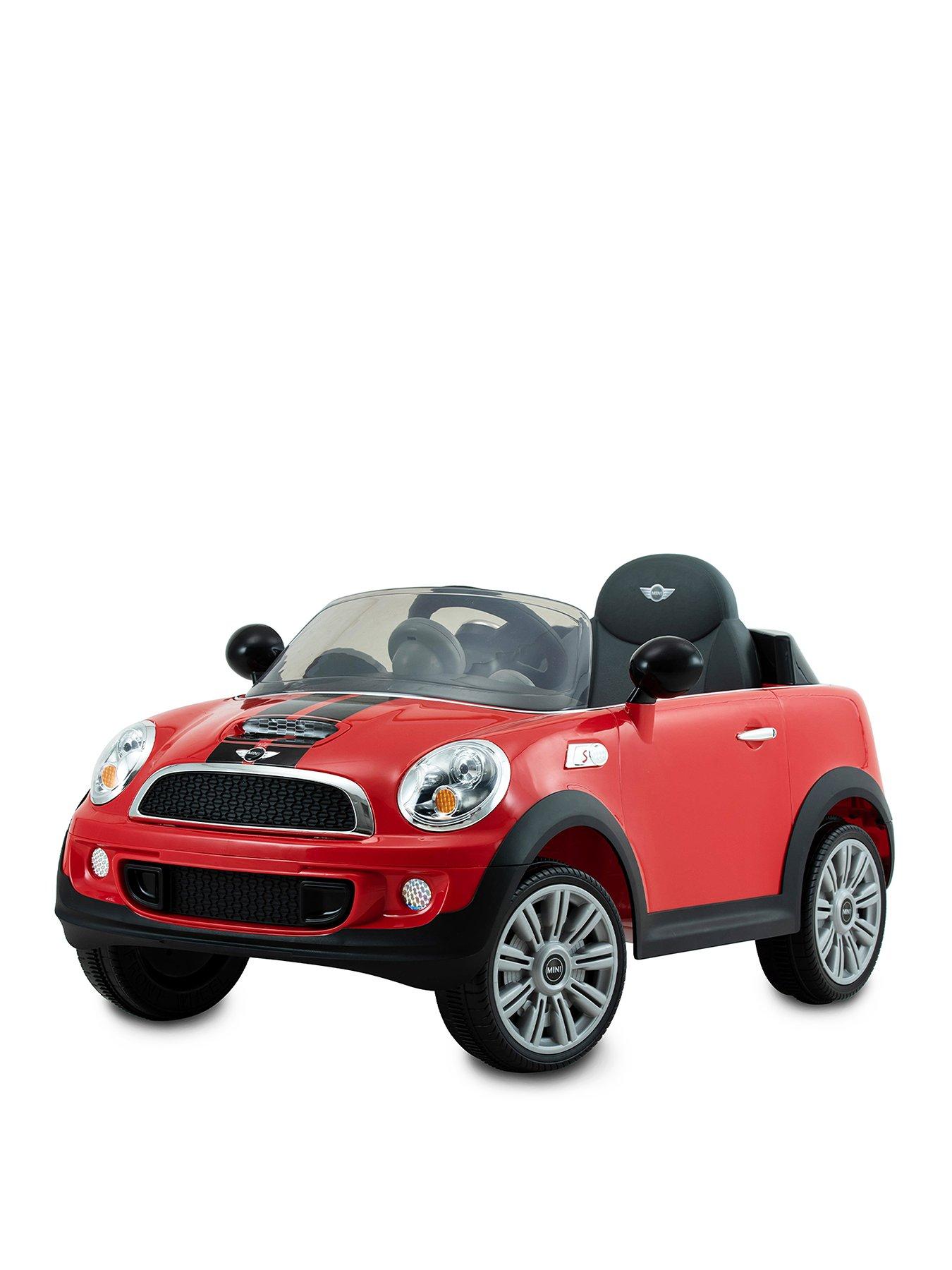 Mini Cooper S Roadster 6 Volt Car with Remote Control - Red