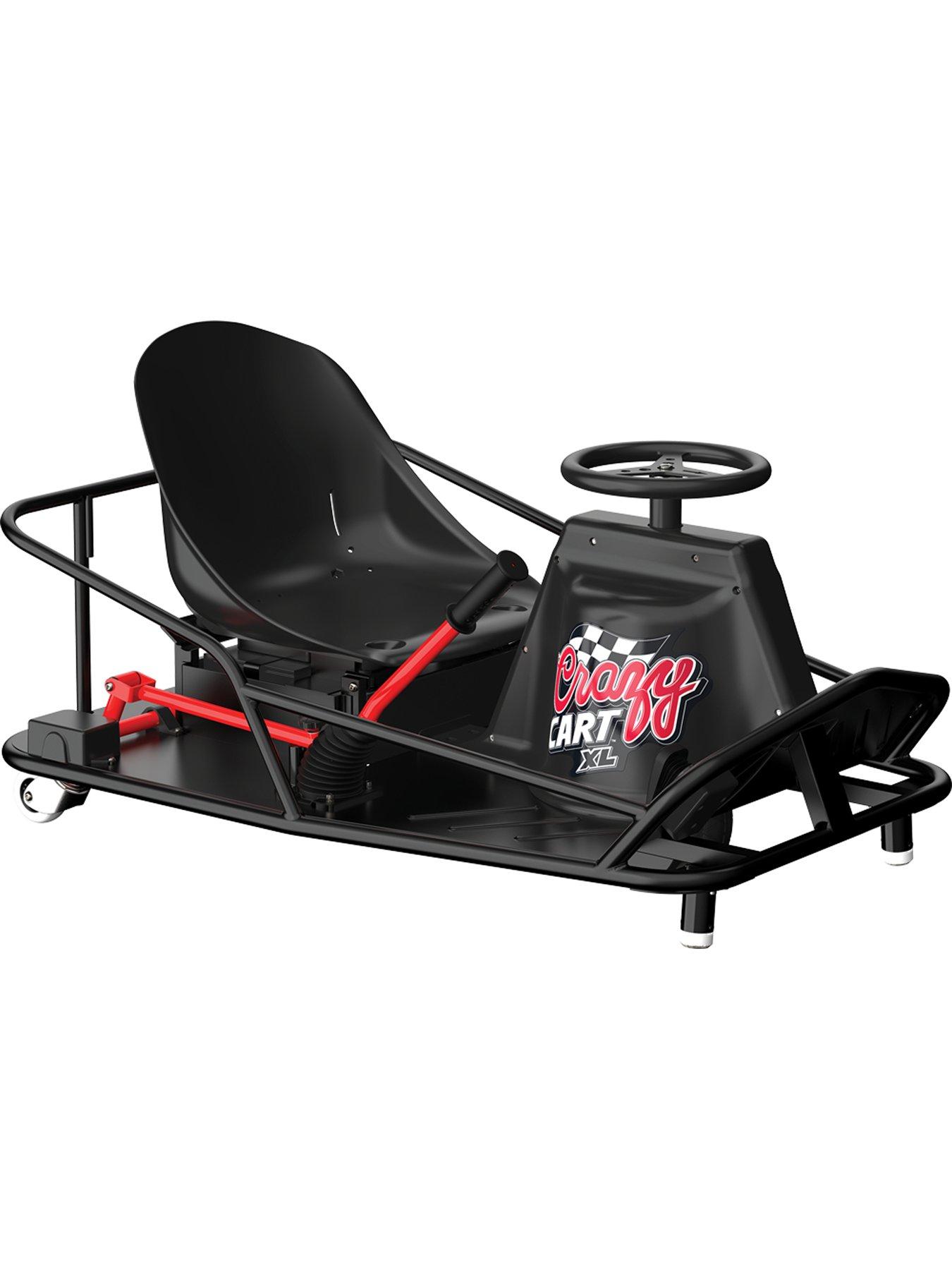 Razor Crazy Cart XL Adult Electric Go Kart 16 Black Very