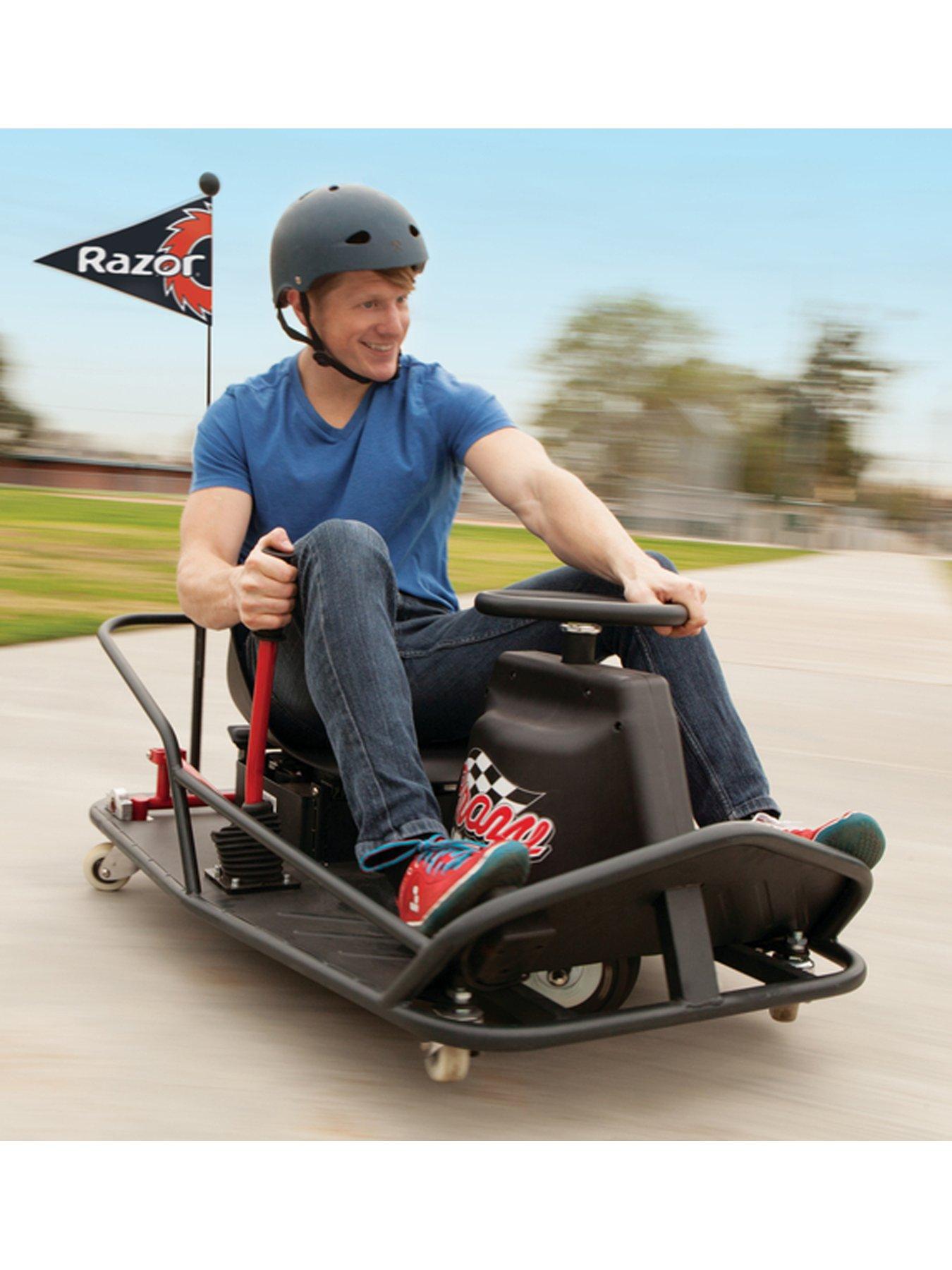 Razor Crazy Cart XL Adult Electric Go Kart 16 Black Very