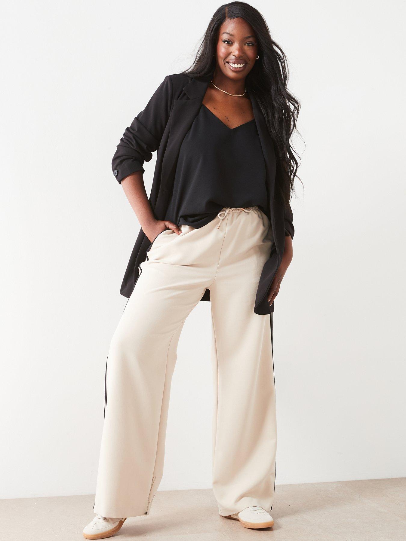 Longline Stretch Blazer Black