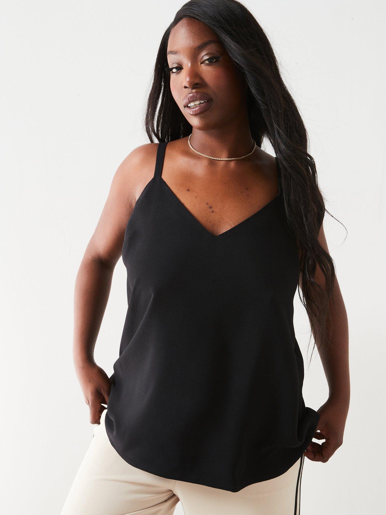 V by Very Curve Essential Longline Cami - Black