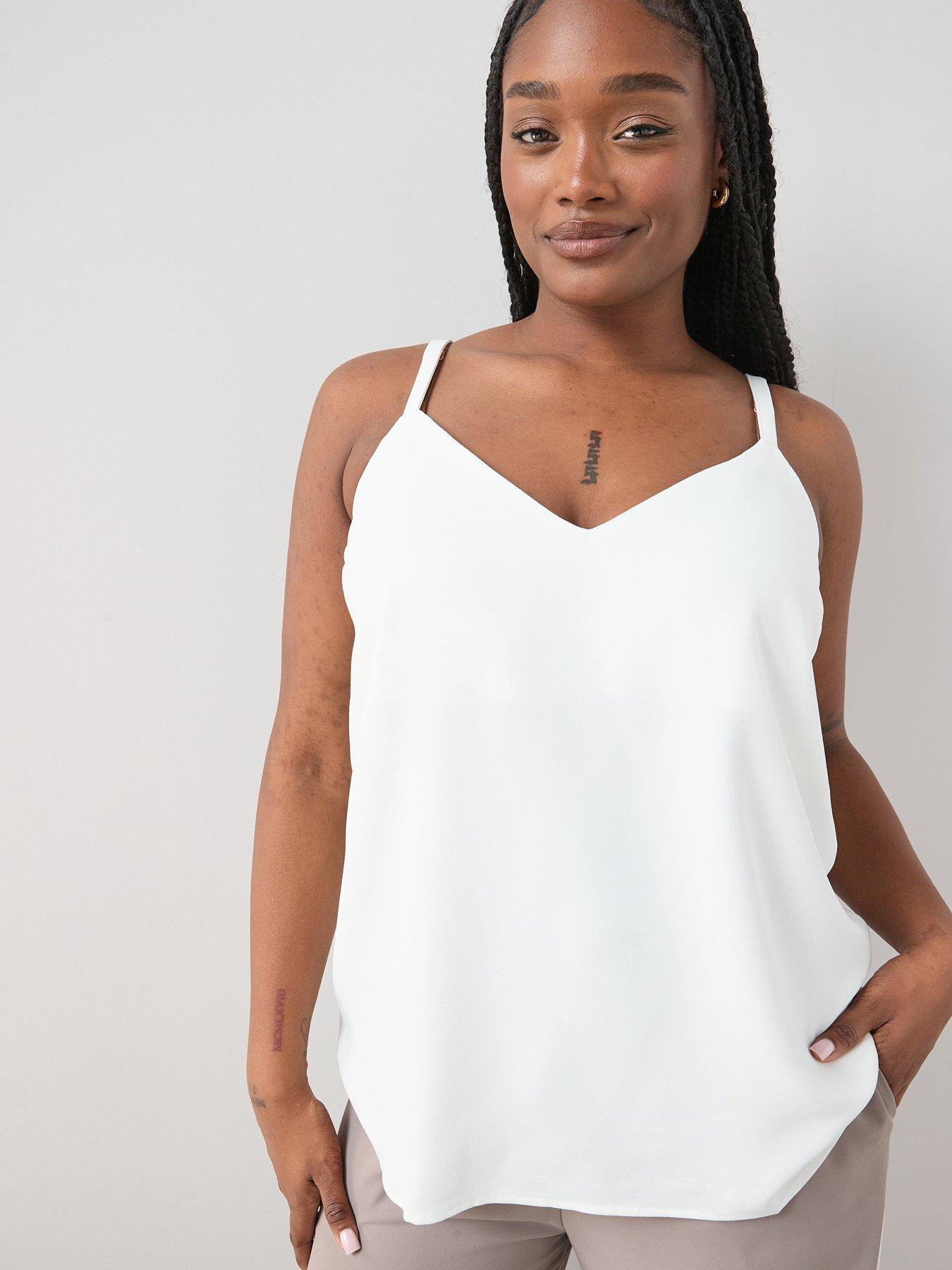 The Very Collection Curve Essential Longline Cami Top - Ivory
