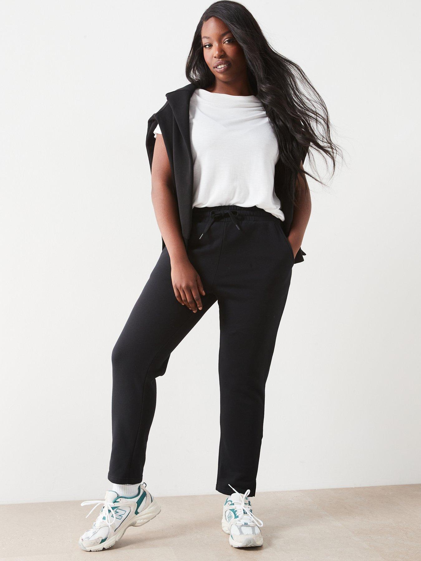 Image 3 of 6 of V by Very Curve Straight Leg Jogger - Black