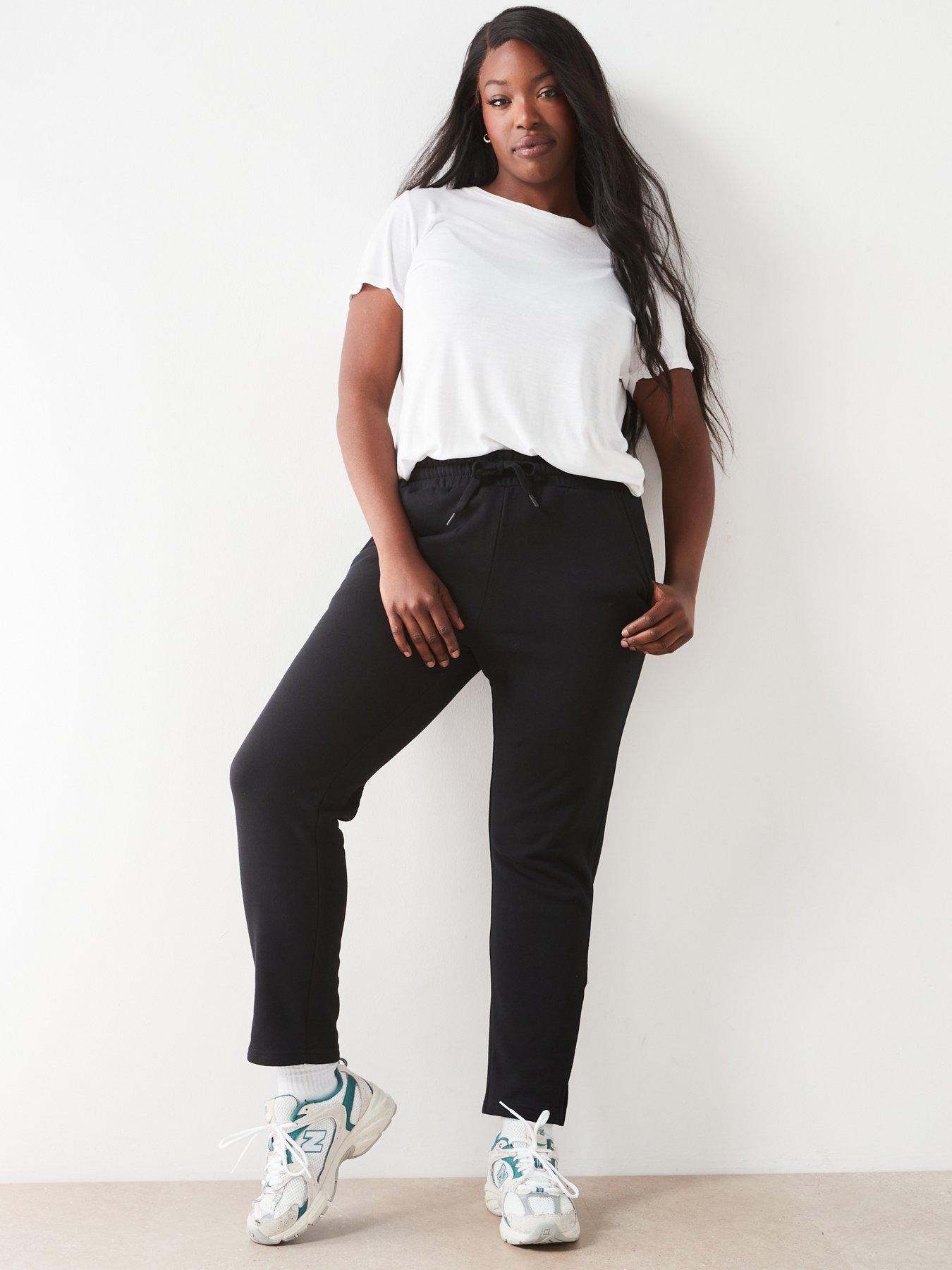 Image 4 of 6 of V by Very Curve Straight Leg Jogger - Black