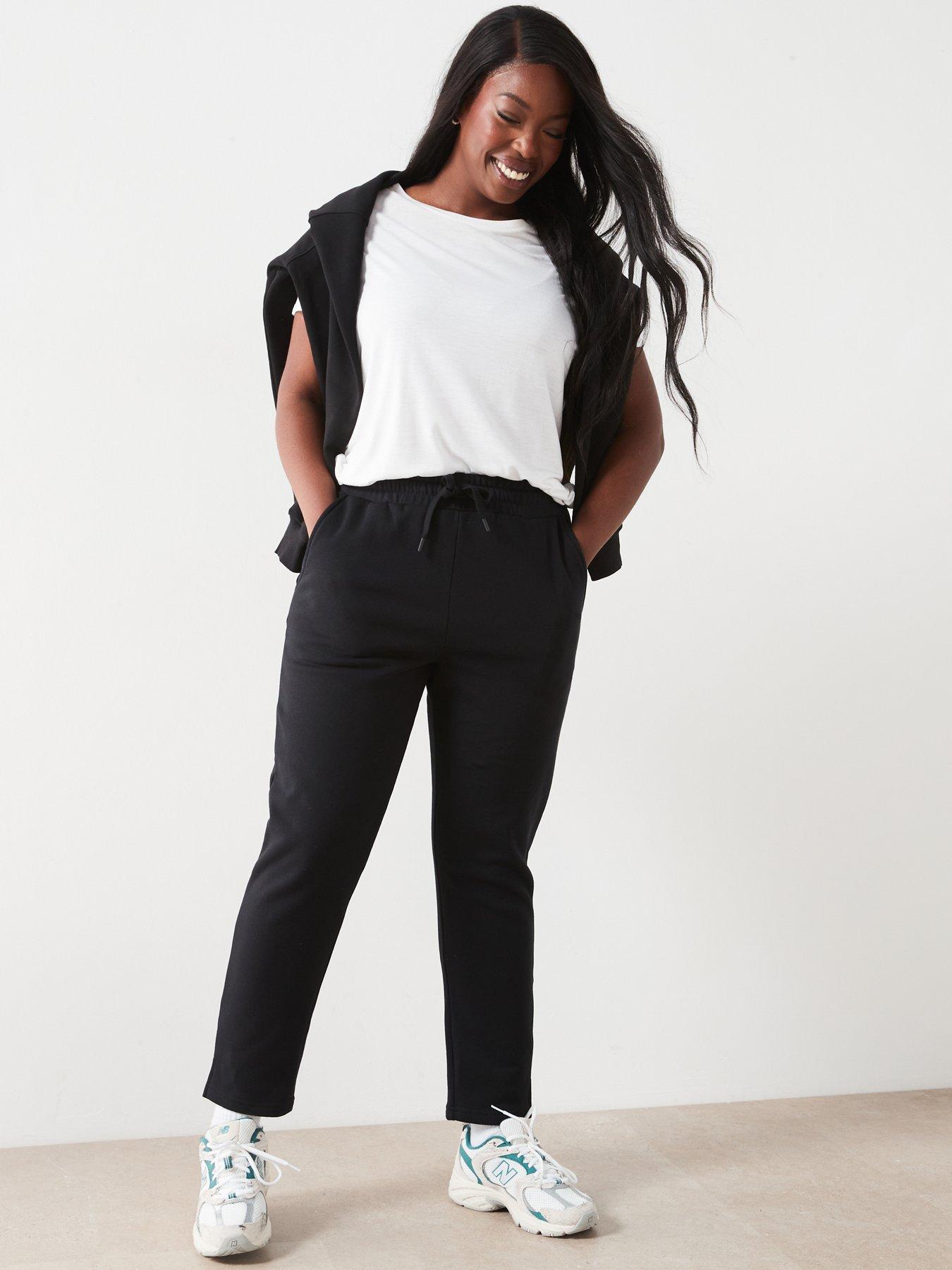 Image 6 of 6 of V by Very Curve Straight Leg Jogger - Black