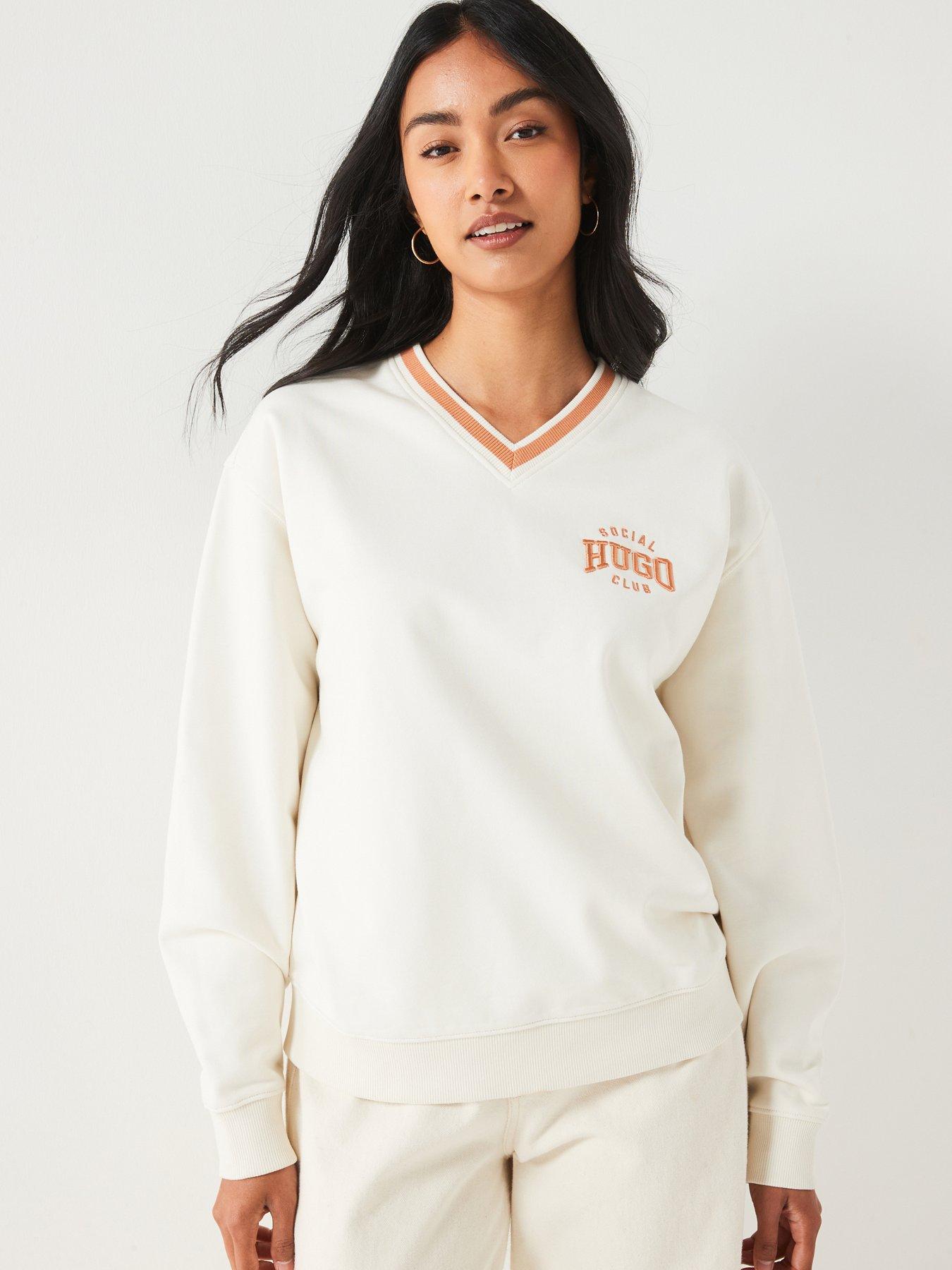 undefined Disunny Collegiate Logo Jumper - White - Cream