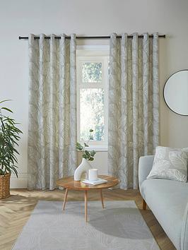 Product photograph of Fusion Matteo Eyelet Curtains from very.co.uk