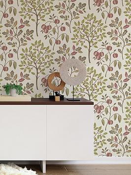 Product photograph of Fine Decor Rowan Autumn Trees Olive from very.co.uk
