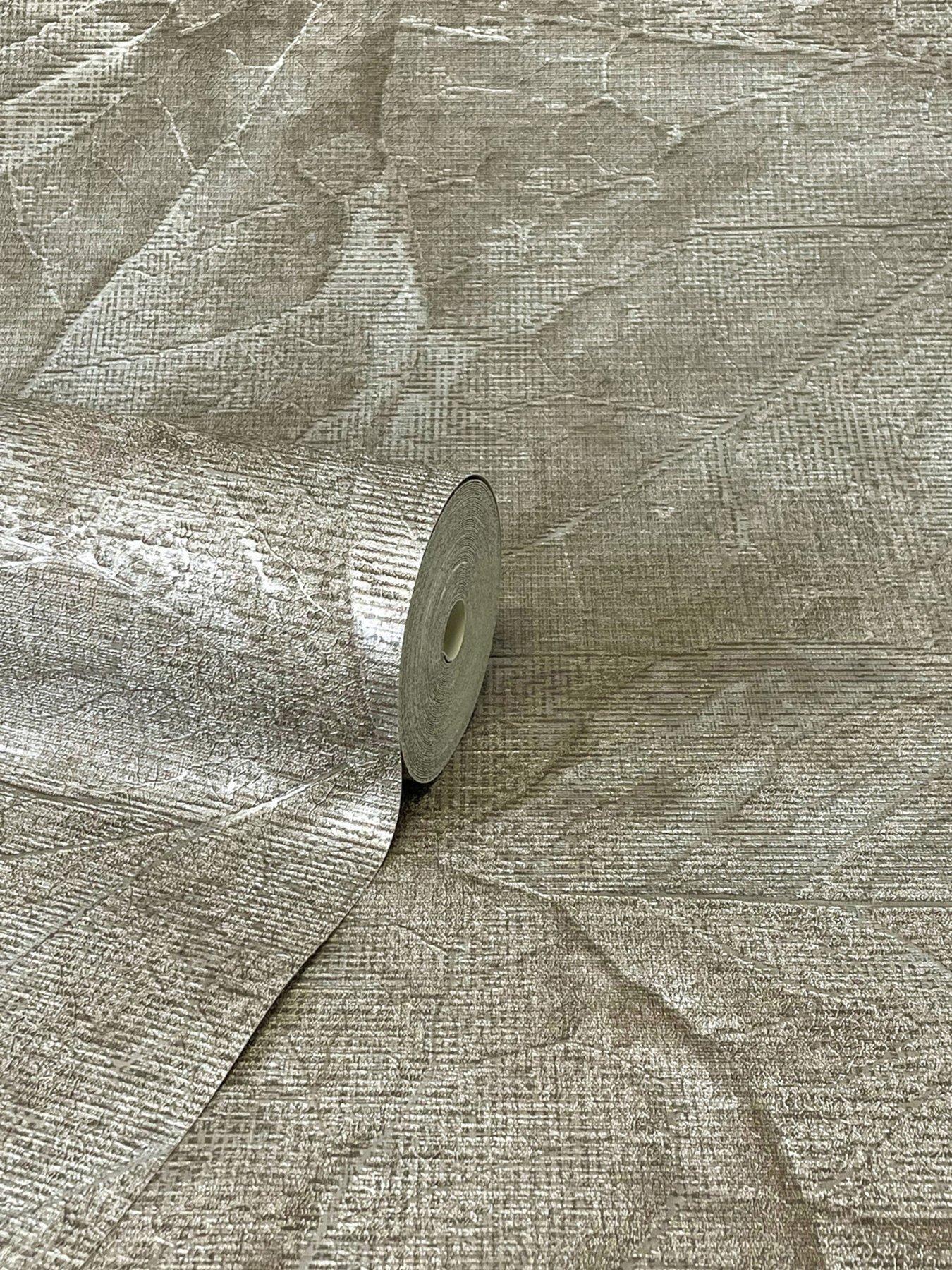 Image 2 of 5 of Fine Decor Aspen Leaf Wallpaper - Mink