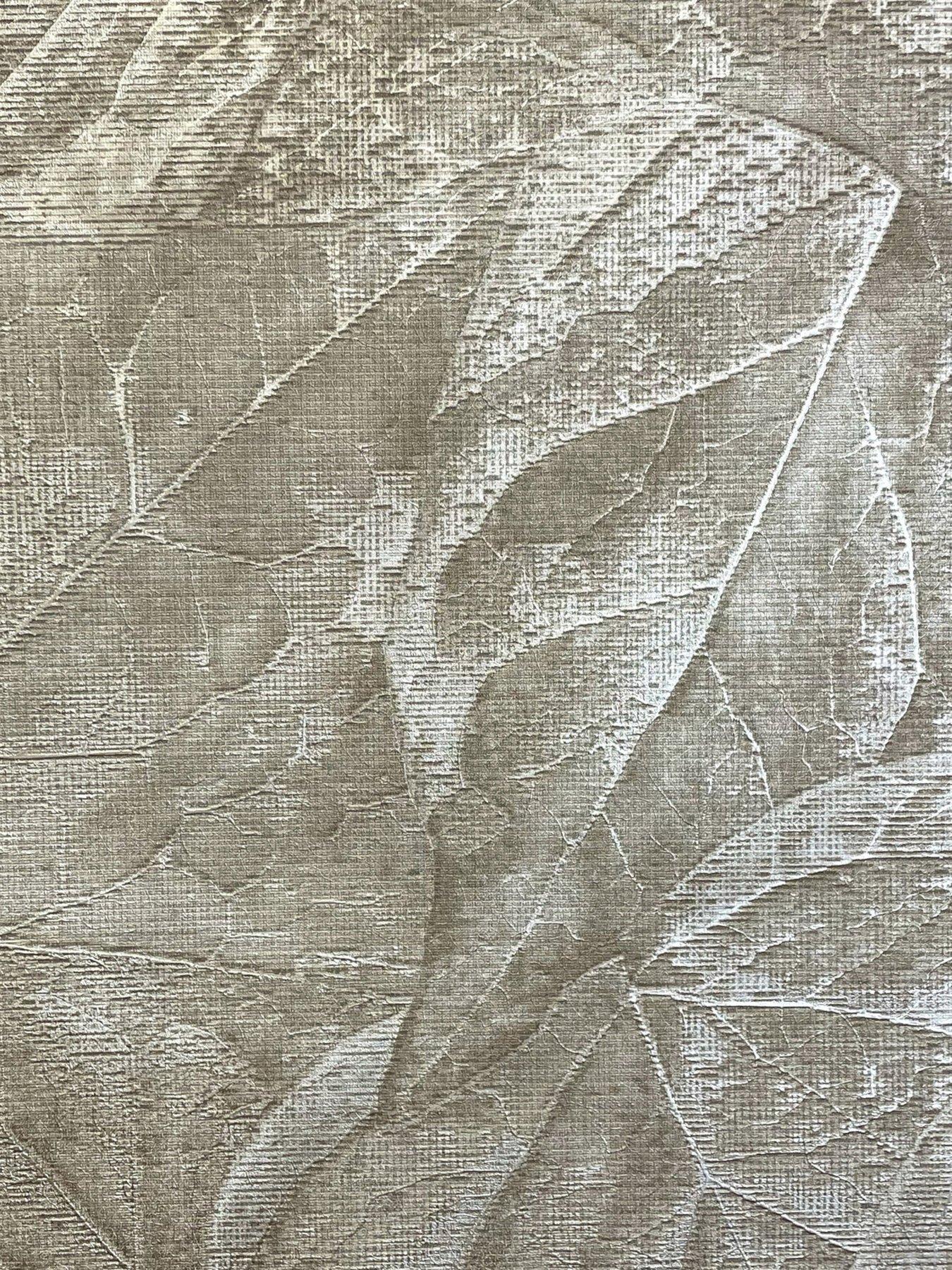 Image 3 of 5 of Fine Decor Aspen Leaf Wallpaper - Mink