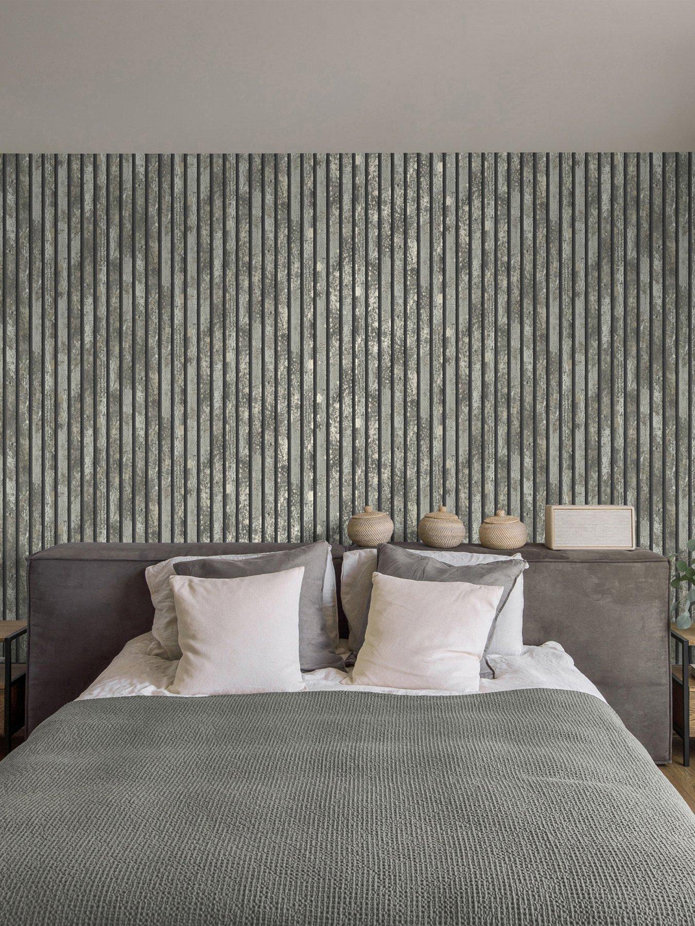 Product photograph of Fine Decor Oxidise Carbon Wallpaper In Grey from very.co.uk