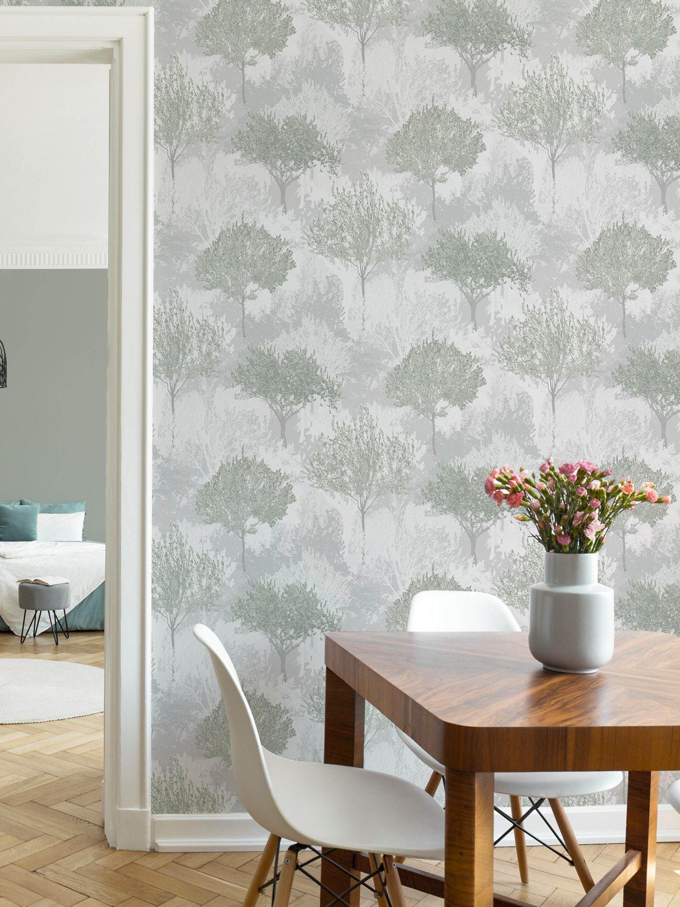 Product photograph of Superfresco Easy Birch - Sage Wallpaper from very.co.uk
