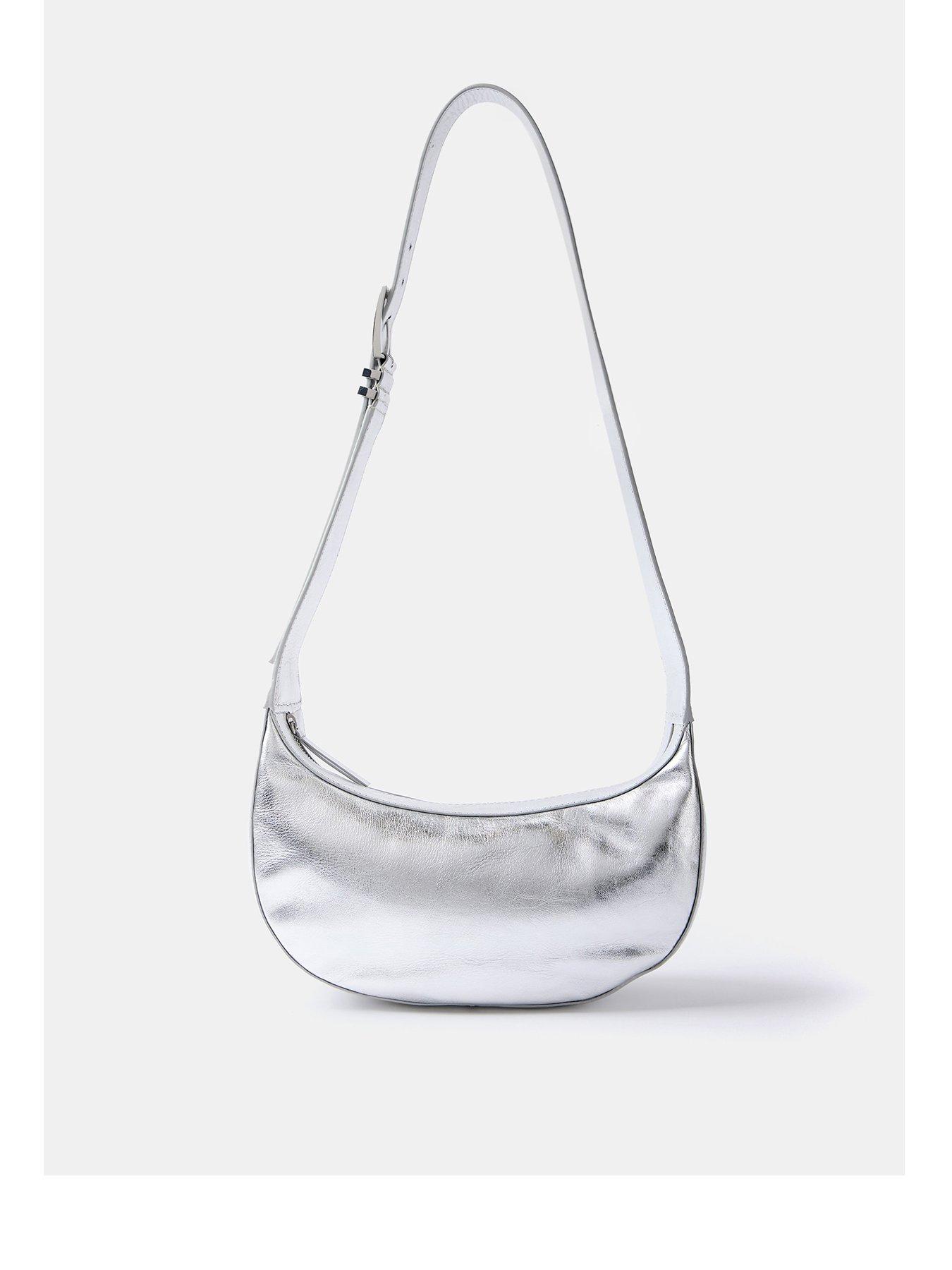 undefined Silver leather Slingbag
