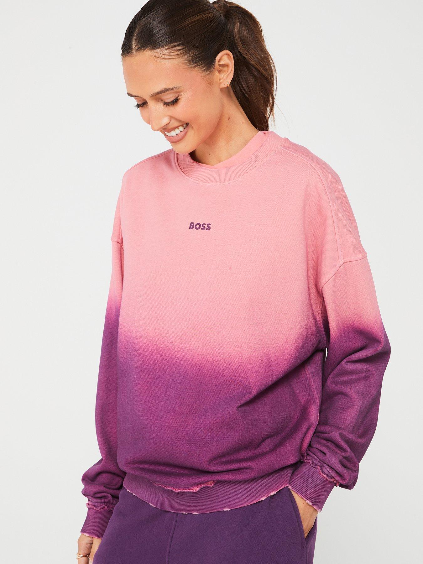 Elaslogan Ombre Sweatshirt Pink