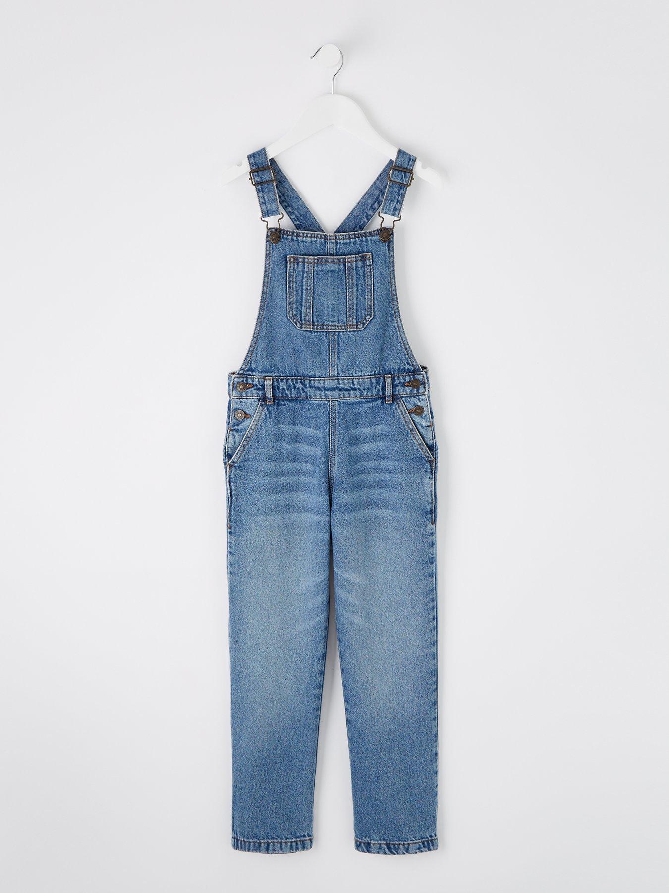 Image 1 of 4 of V by Very Girls Dungaree - Blue