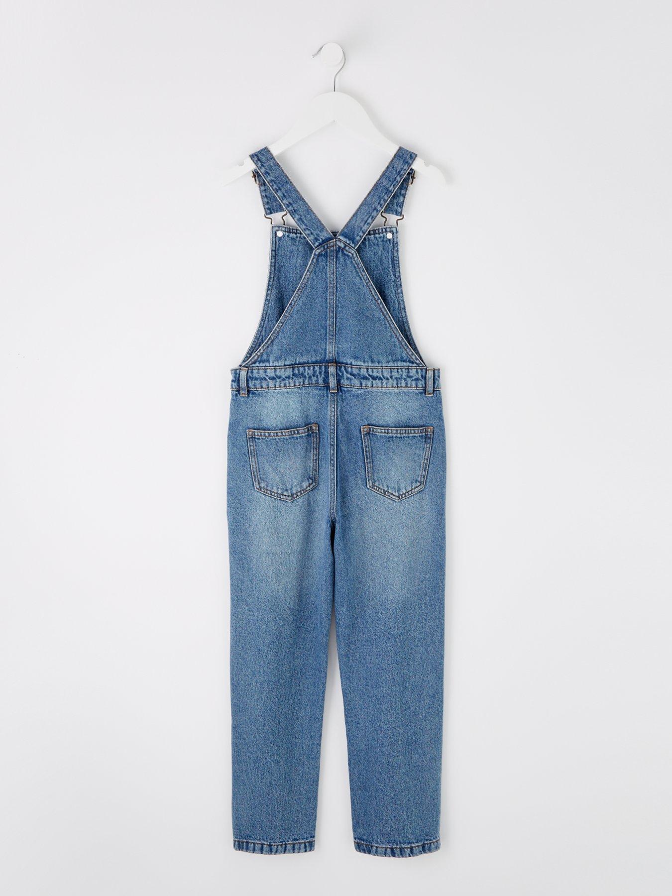 Image 2 of 4 of V by Very Girls Dungaree - Blue