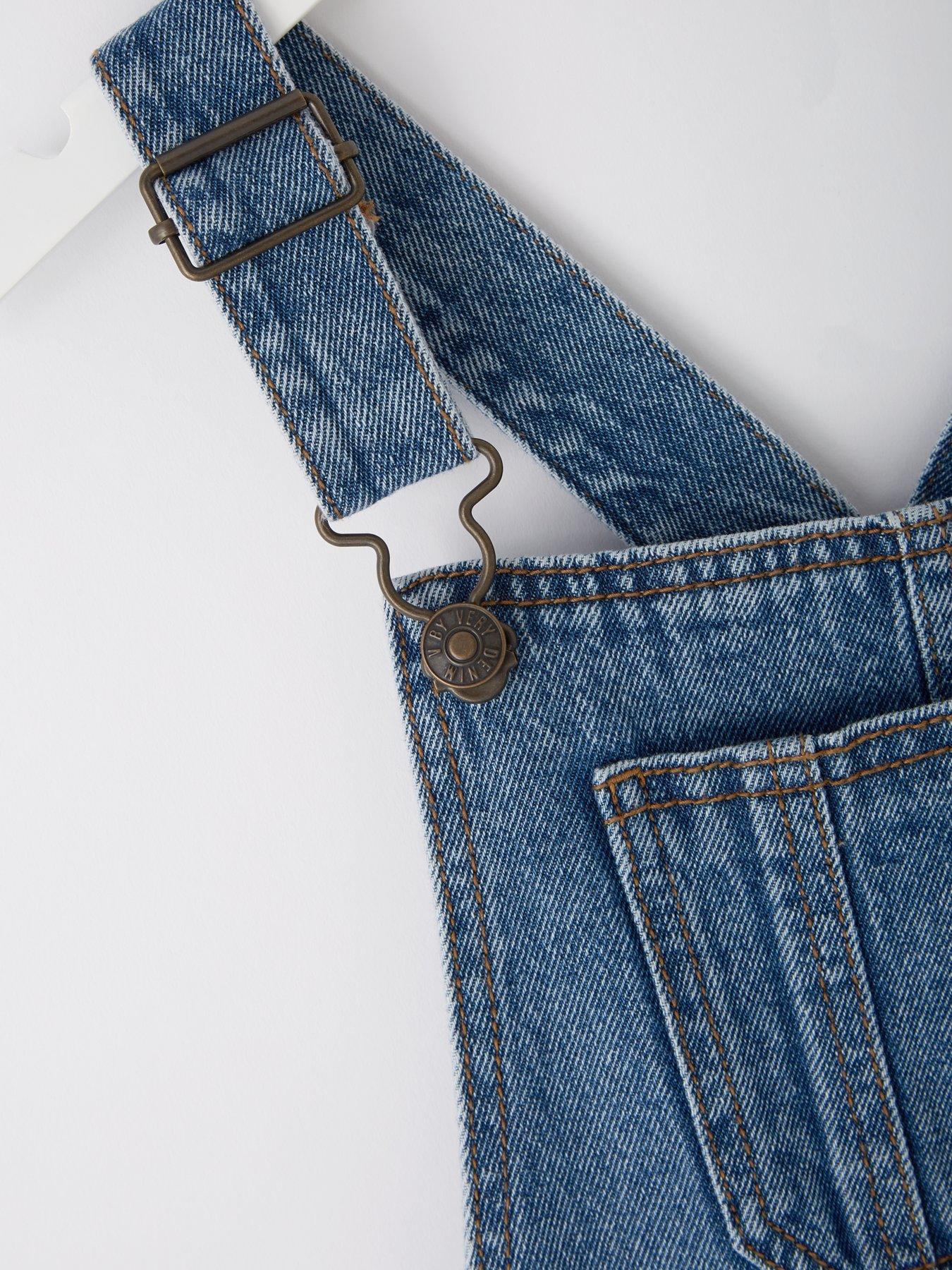 Image 3 of 4 of V by Very Girls Dungaree - Blue