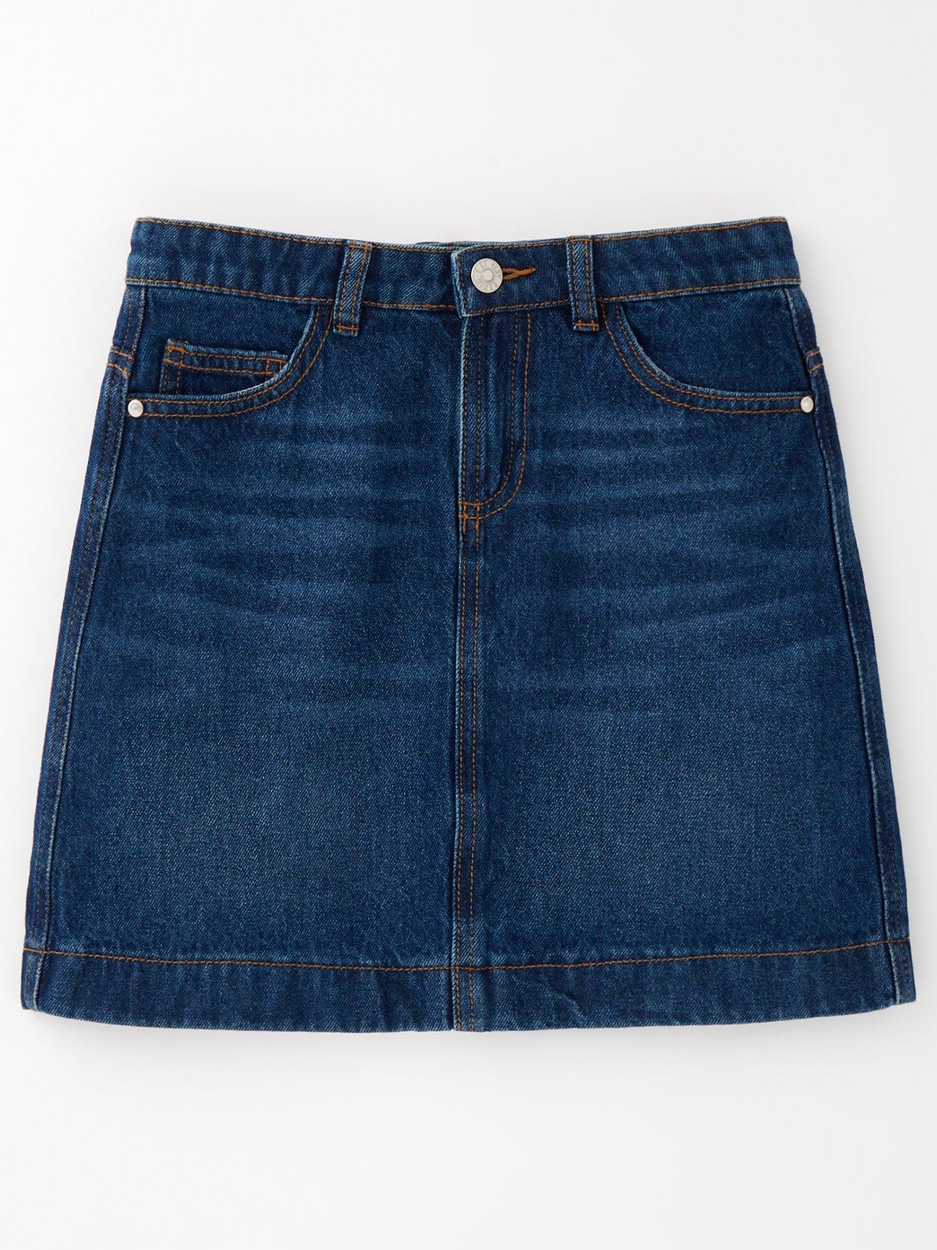 Everyday denim skirt in blue sale