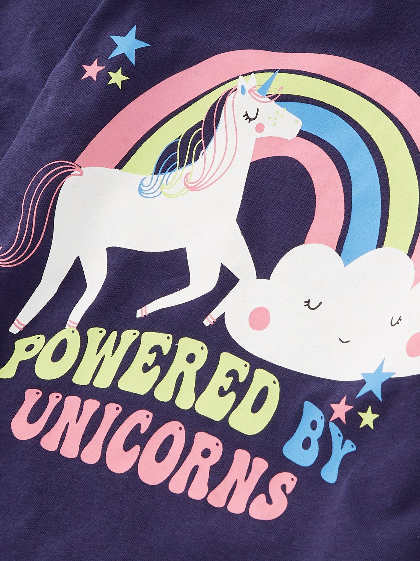 Image 3 of 4 of Everyday Girls Long Sleeve Unicorn Single T-Shirt - Multi