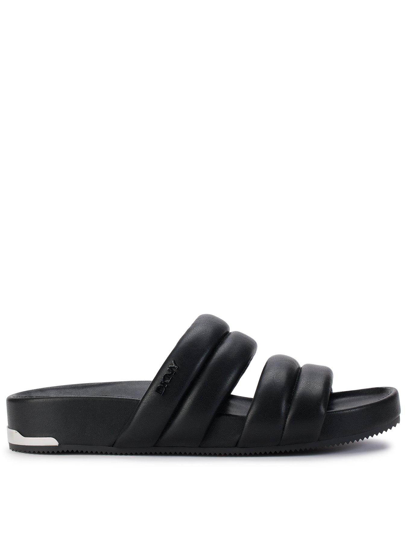 dkny-inah-double-band-slide-black