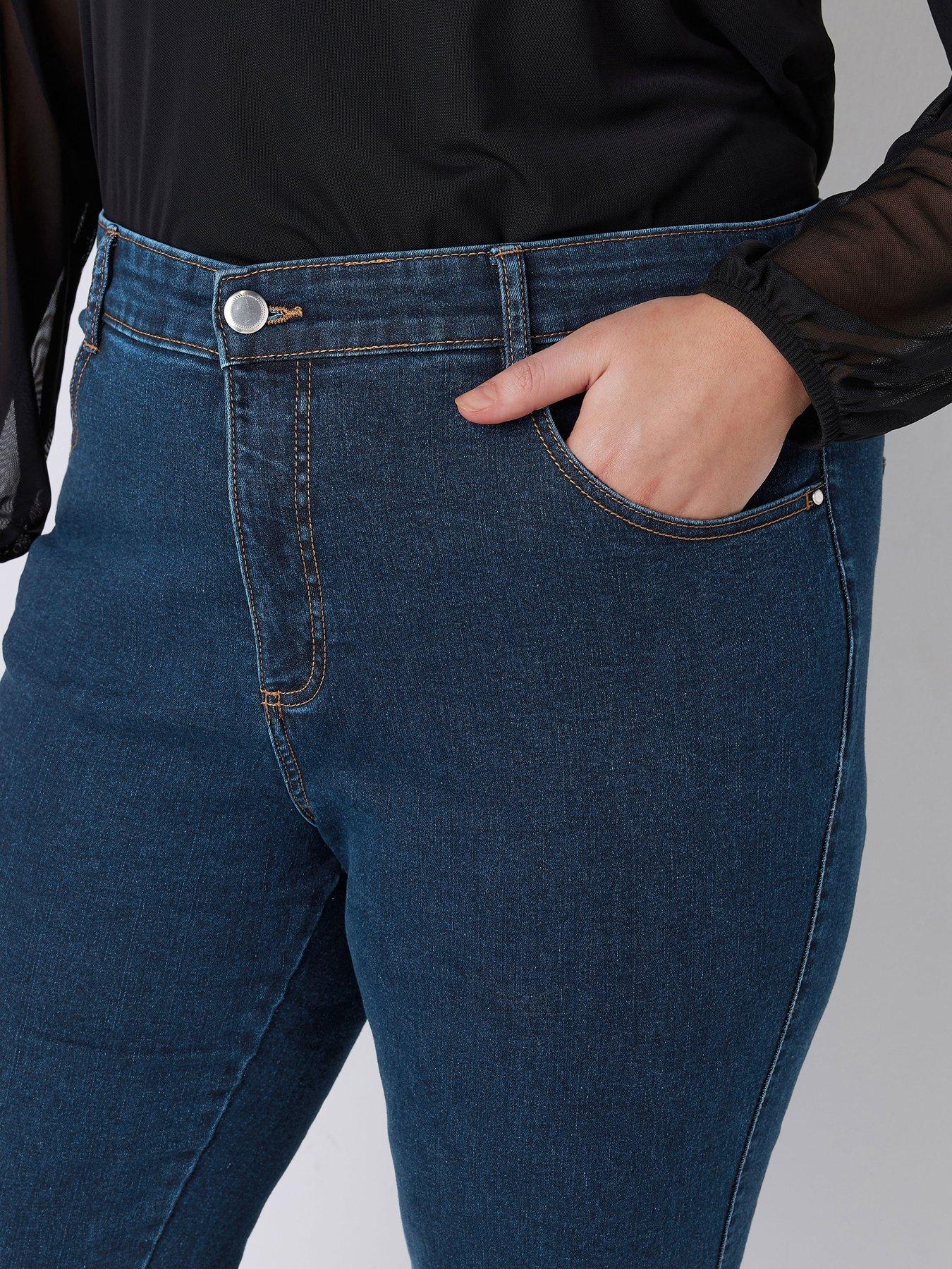 Image 4 of 4 of Evans Curve Fit Indigo Bootcut Jean