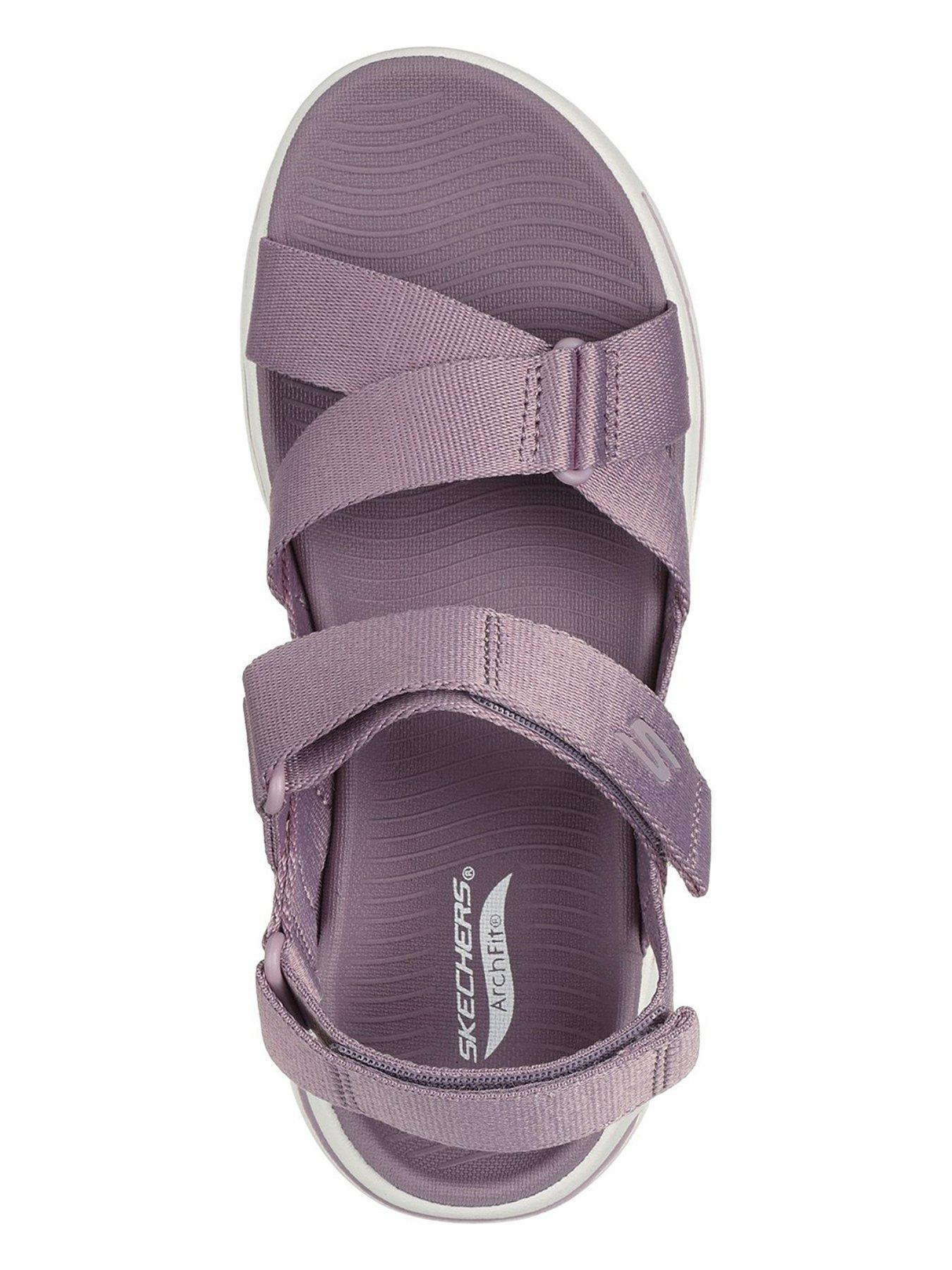 Skechers sandals purple on sale