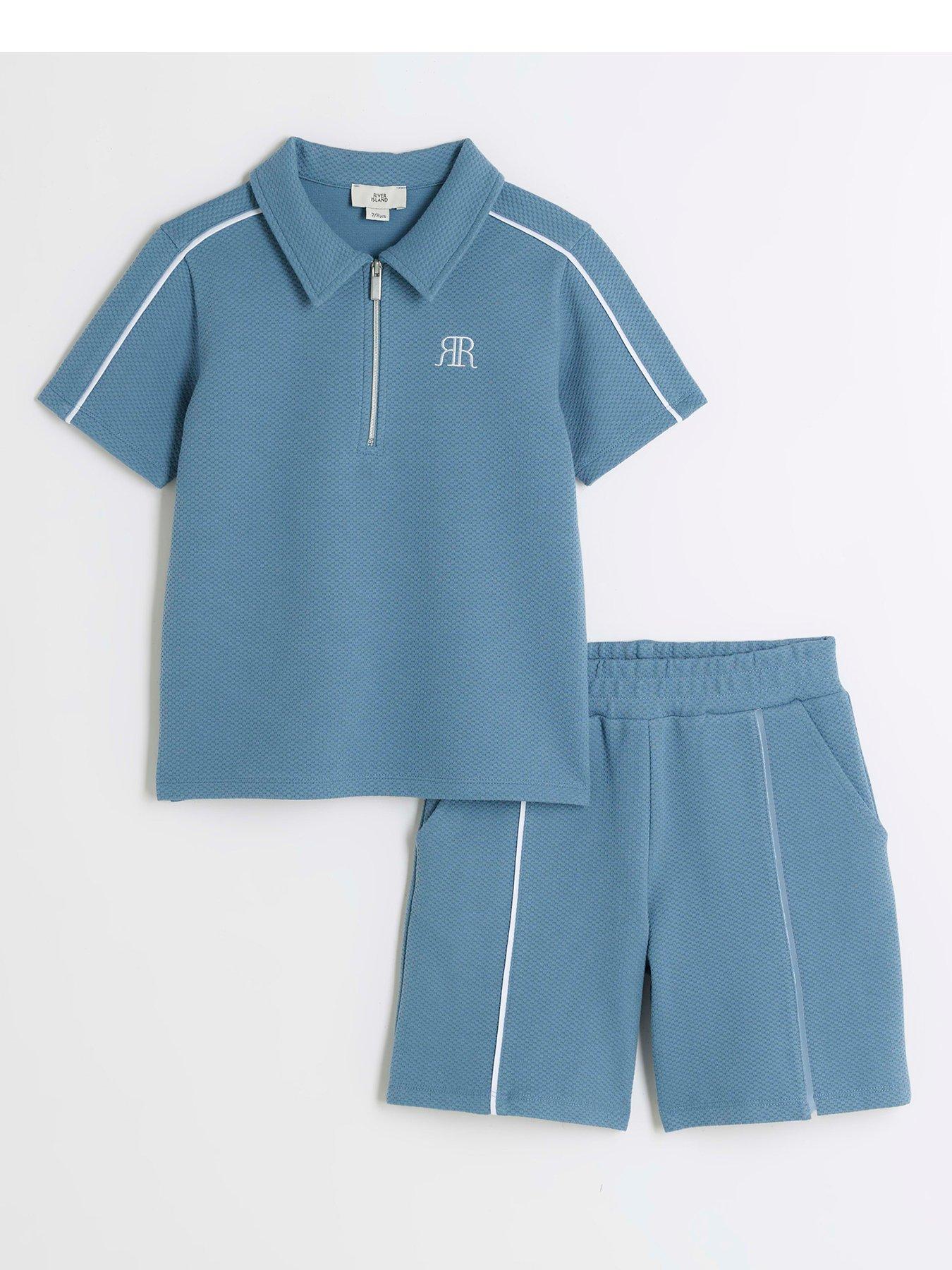 River island blue shorts clearance