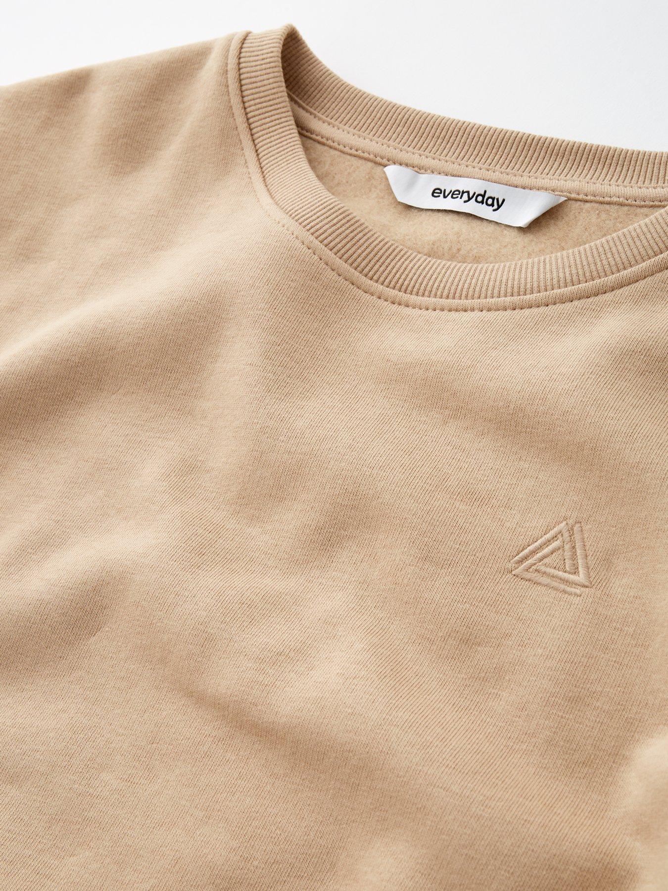 Image 3 of 4 of Everyday Boys 2 Piece Long Sleeve Green Sweatshirt and Joggers Set - Beige