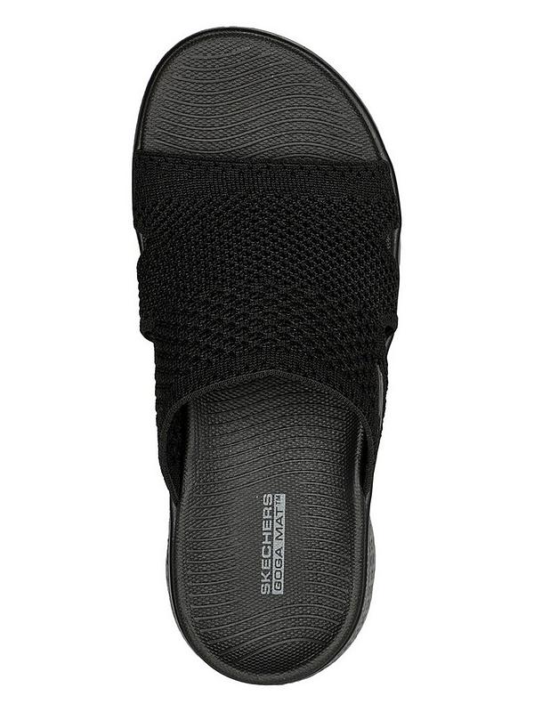 Skechers Skechers Go Walk Flex Slider Sandal - Black | Very.co.uk