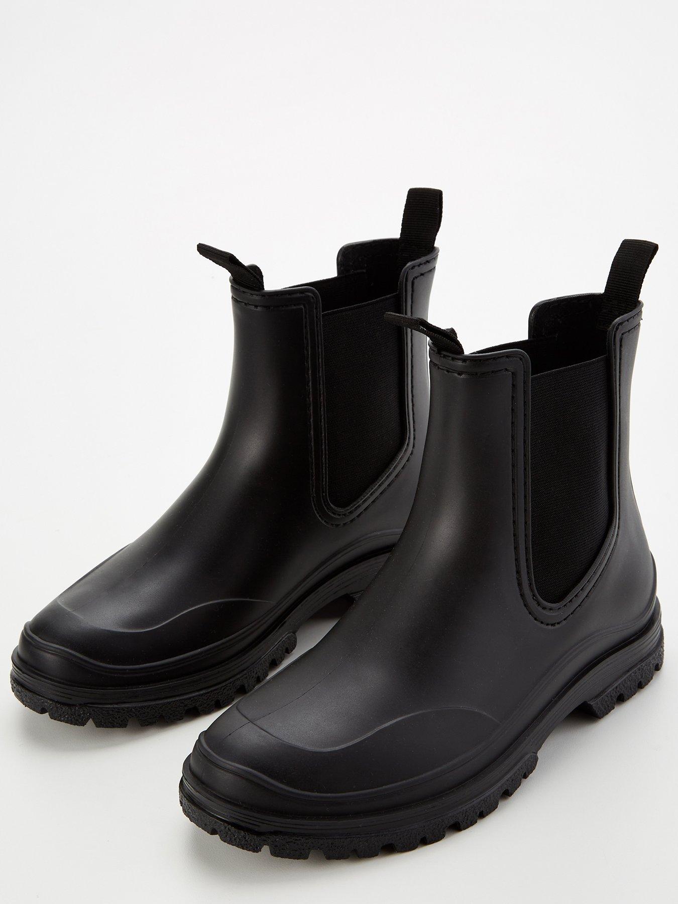 Image 4 of 7 of V by Very Chunky Ankle Wellies - Black