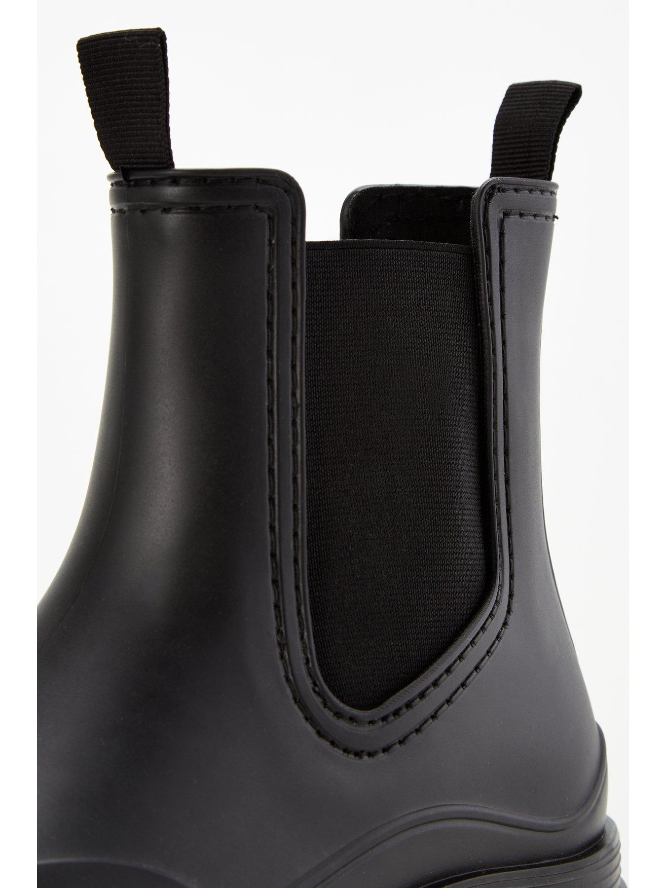 Image 7 of 7 of V by Very Chunky Ankle Wellies - Black