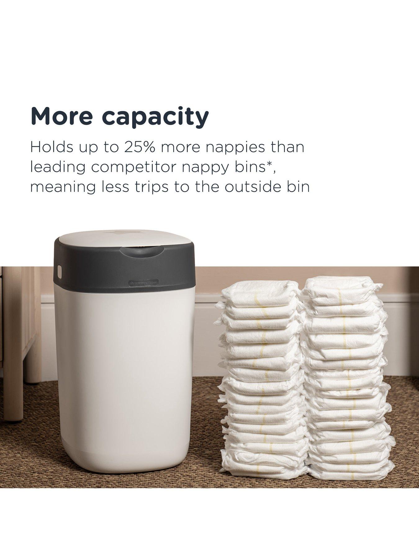 Tommee Tippee Twist Click Nappy Disposal Bin with 12 Refill