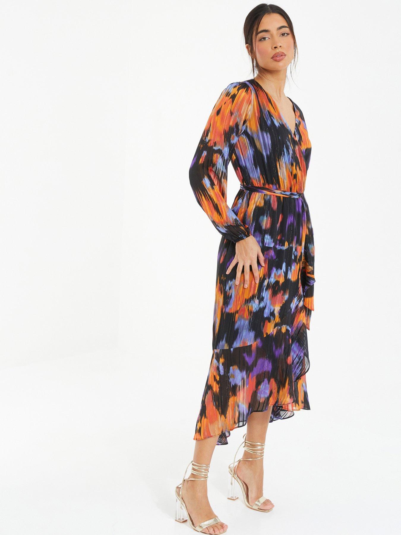 Tommy hilfiger corsage cheap print chiffon midi dress