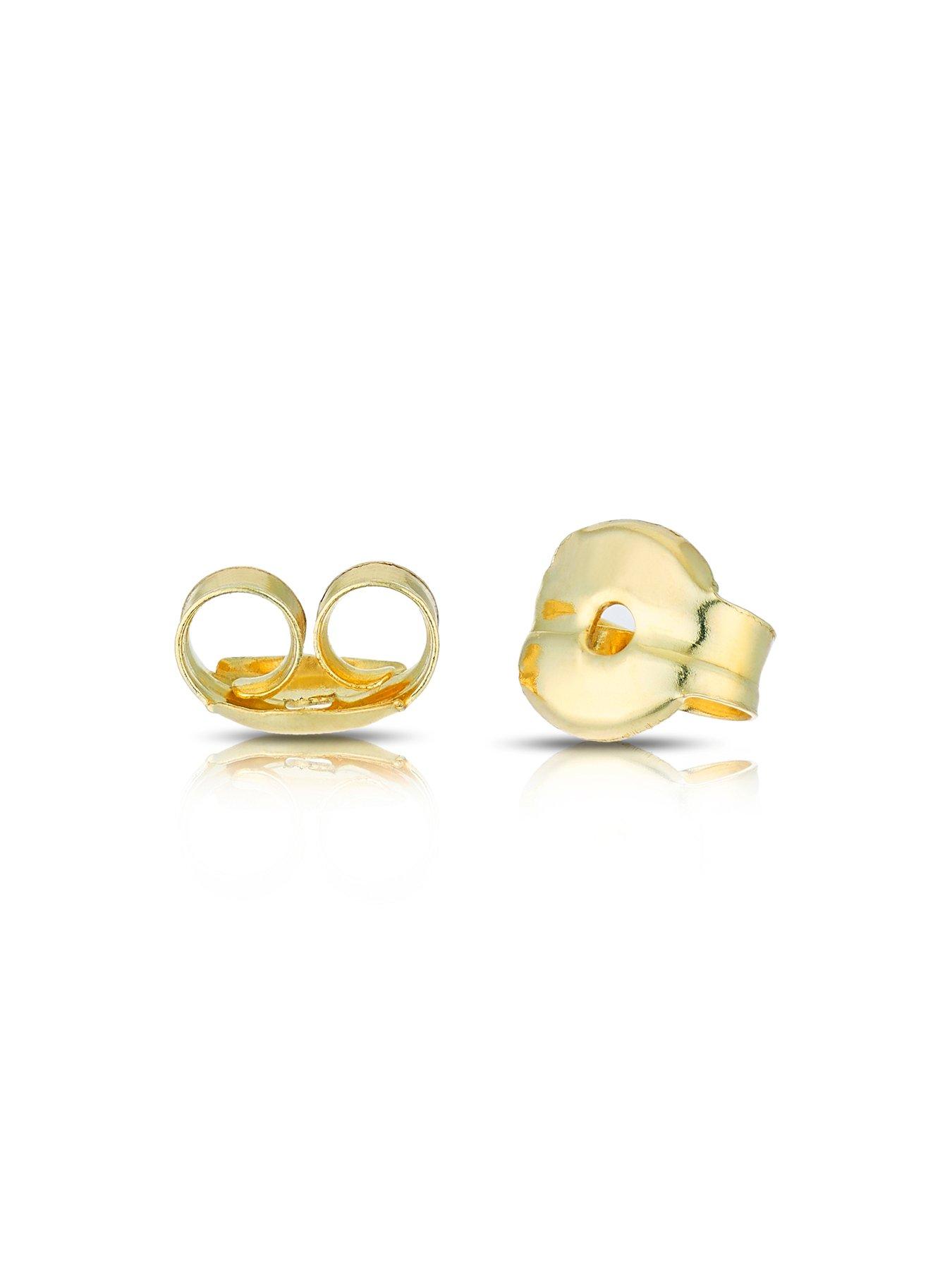 Image 2 of 4 of Ernest Jones 9ct Yellow Gold Earrings. Cubic Zirconia Stud Earrings